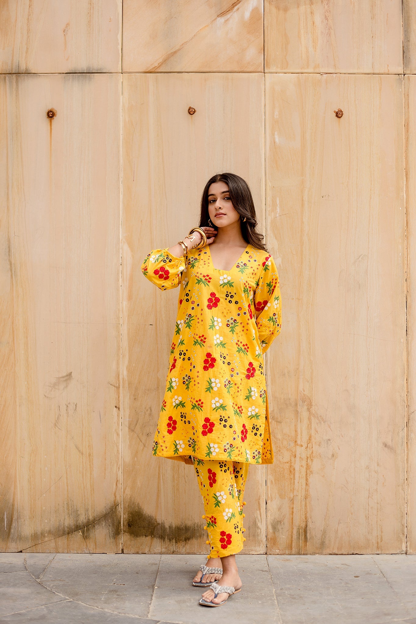 GARDEN YELLOW CO-ORD SET