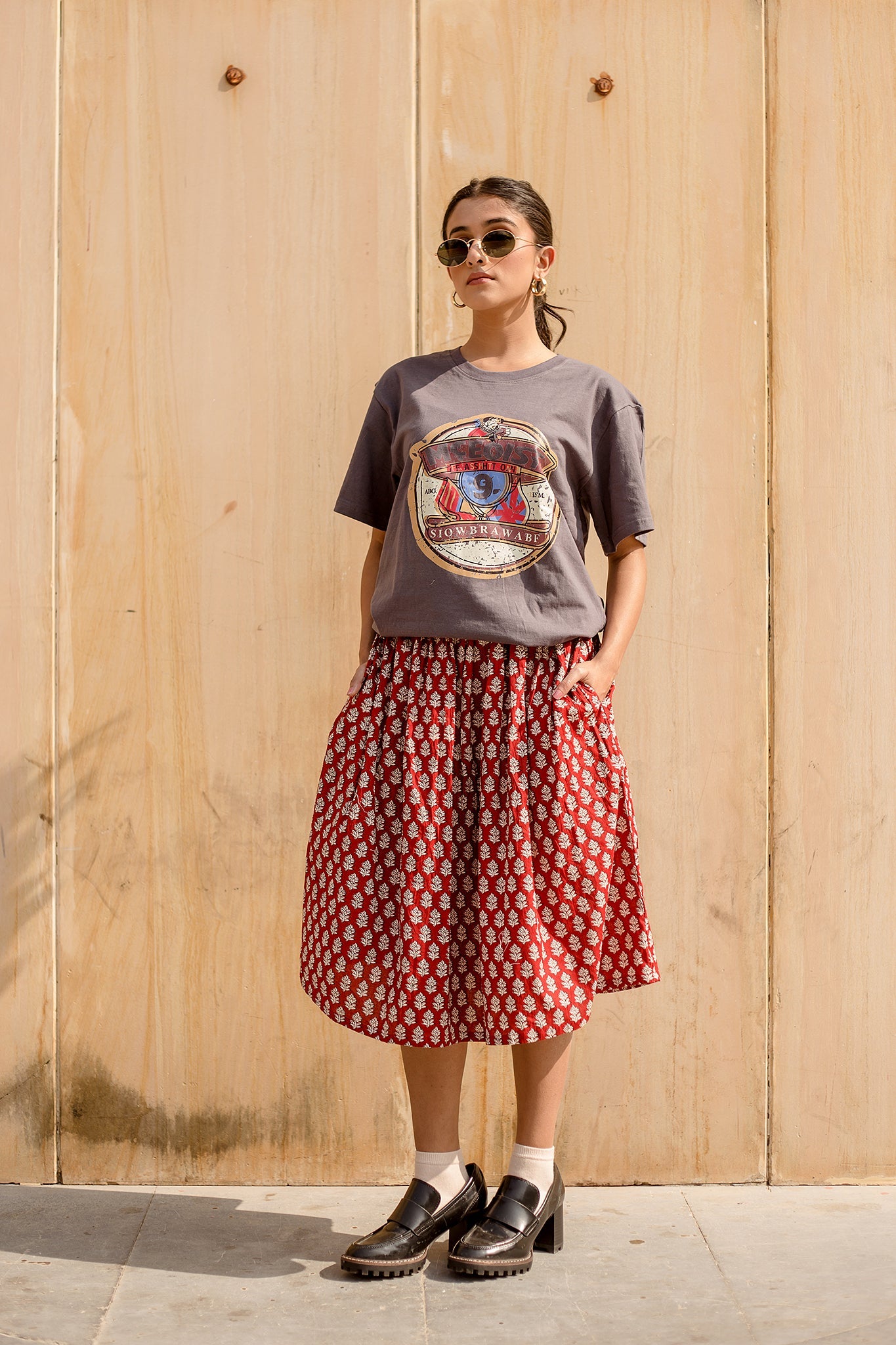 BETTY RED SKIRT