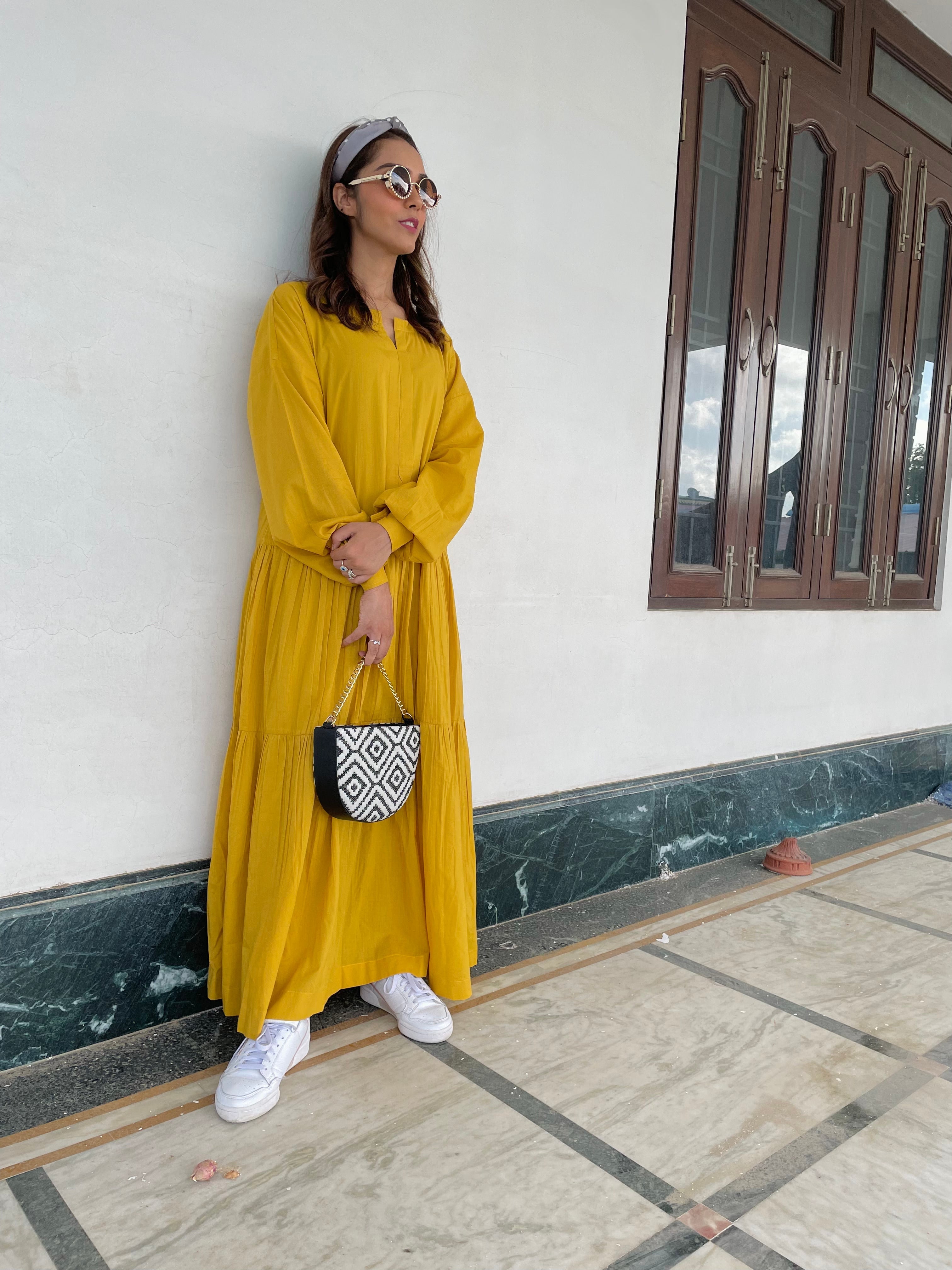 Tia Mustard Dress