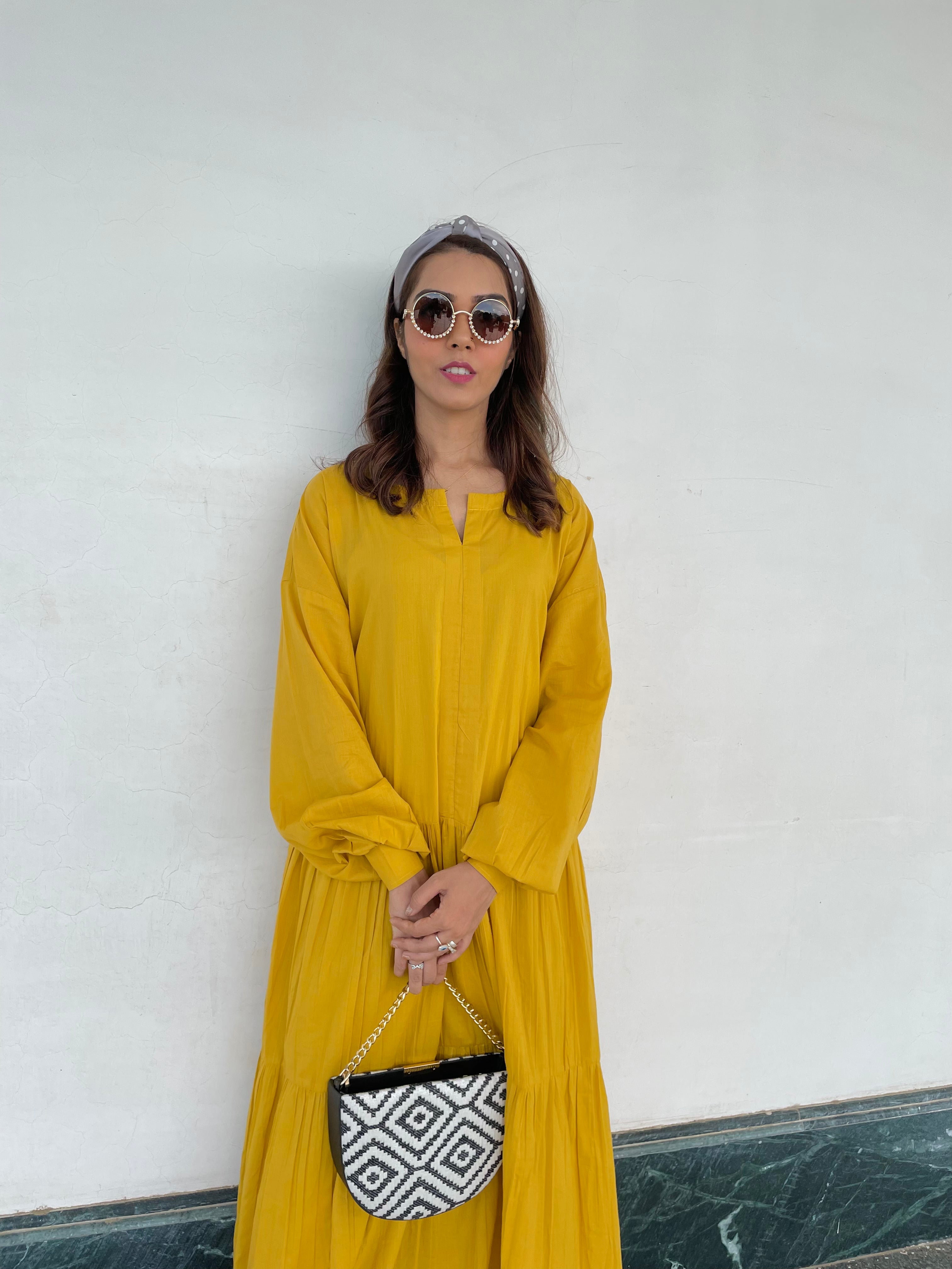 Tia Mustard Dress