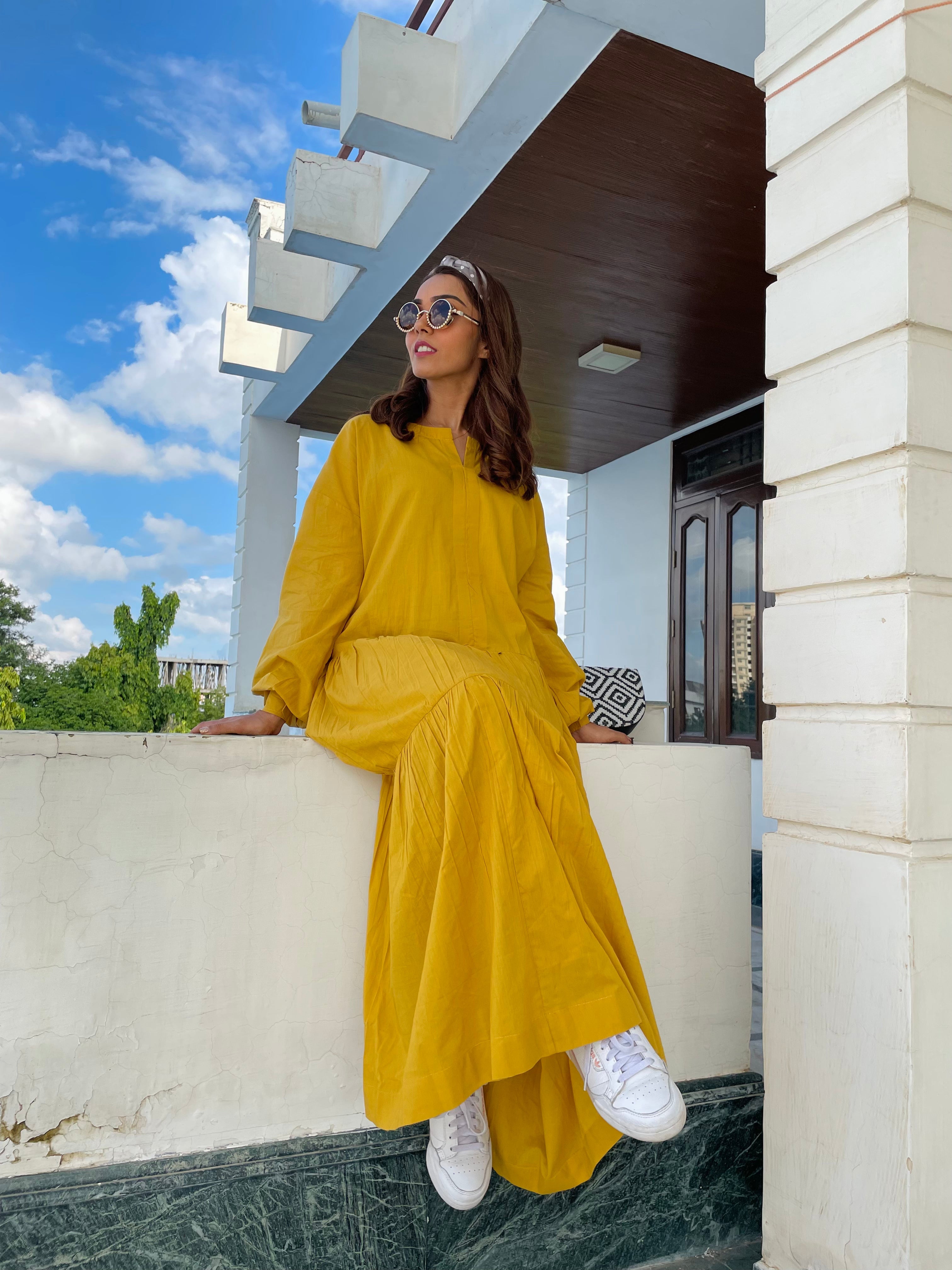 Tia Mustard Dress