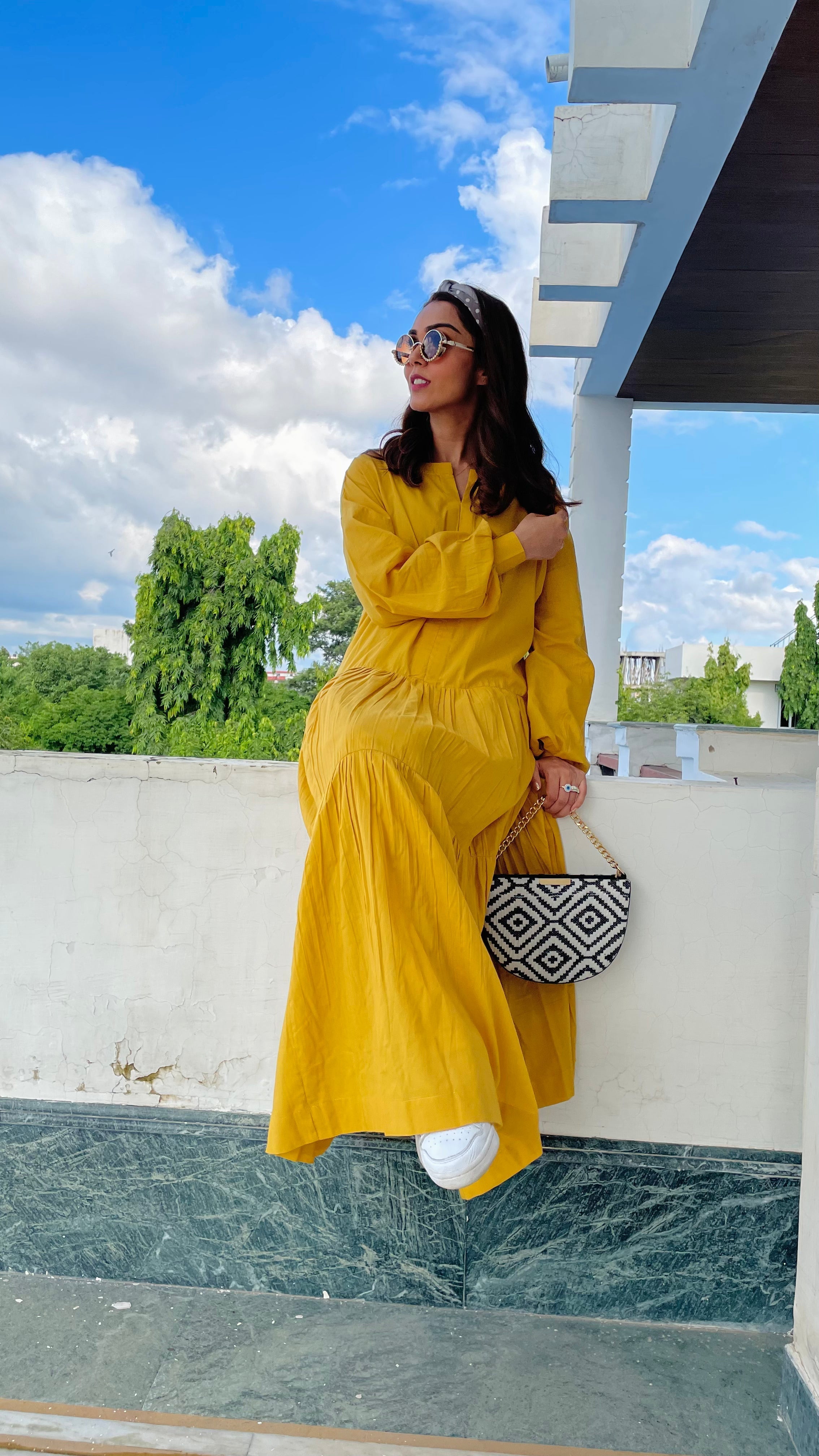 Tia Mustard Dress