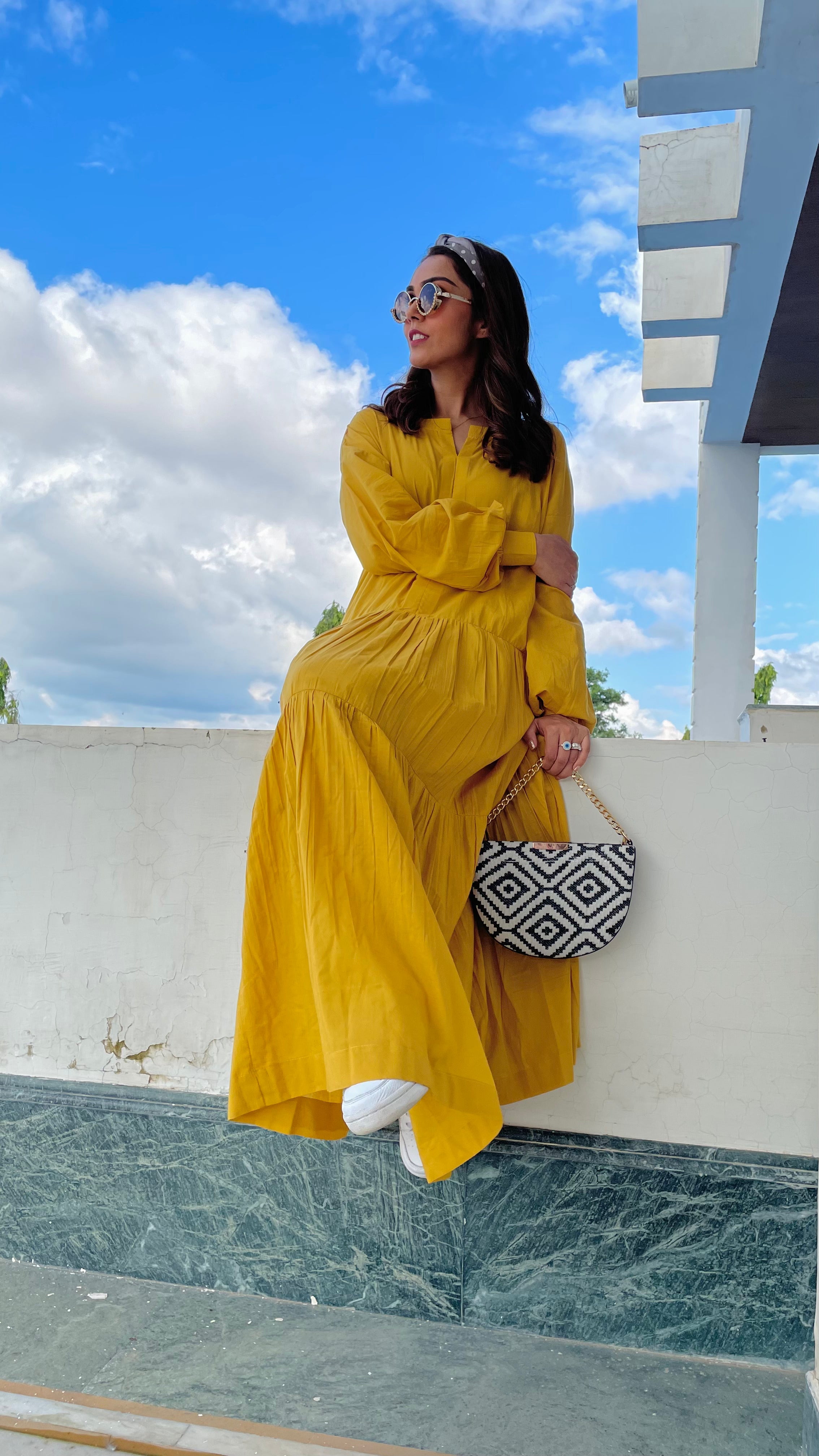 Tia Mustard Dress