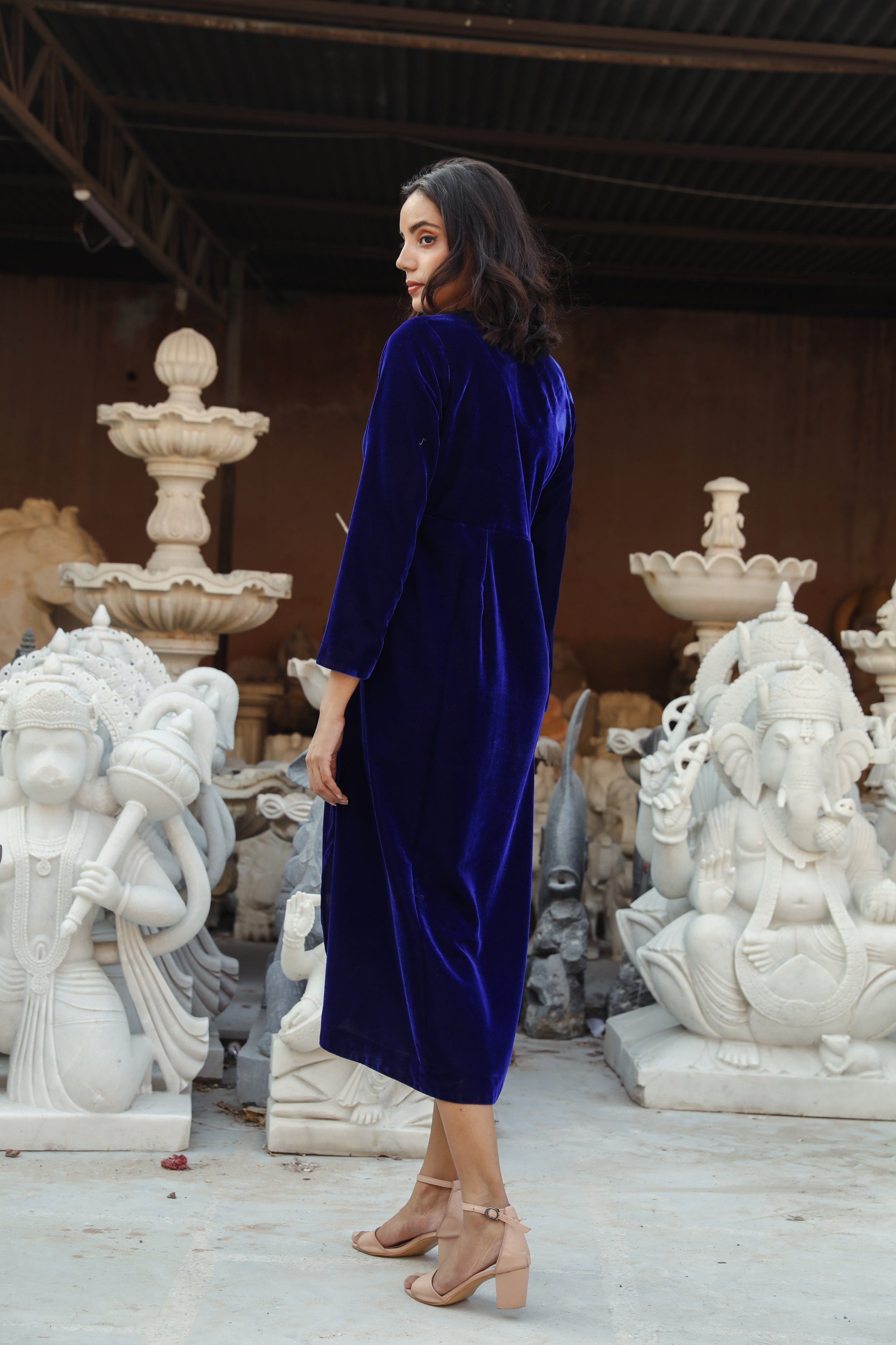 Kalki Blue Dress Gulabo Jaipur