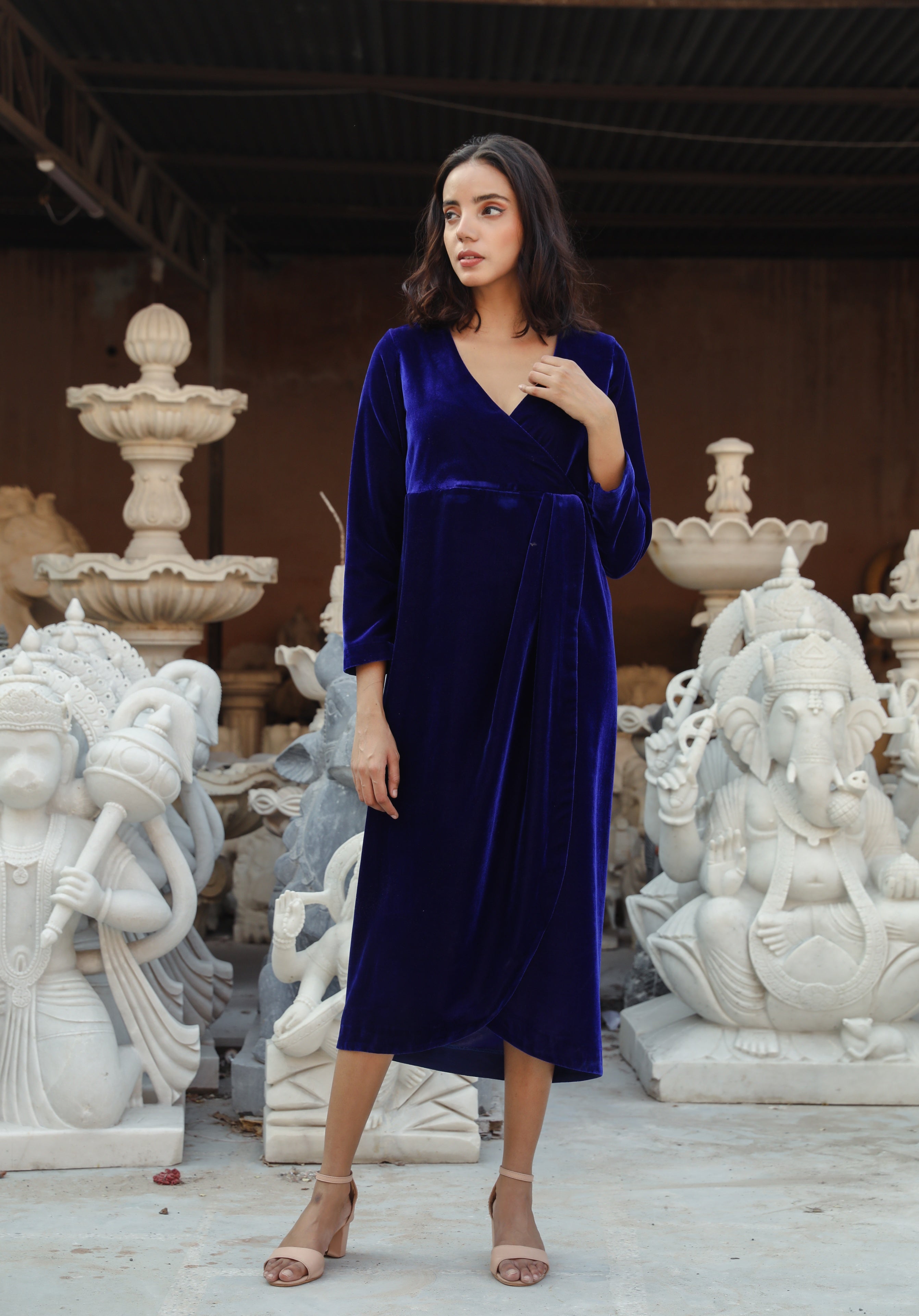 Kalki Blue Dress Gulabo Jaipur