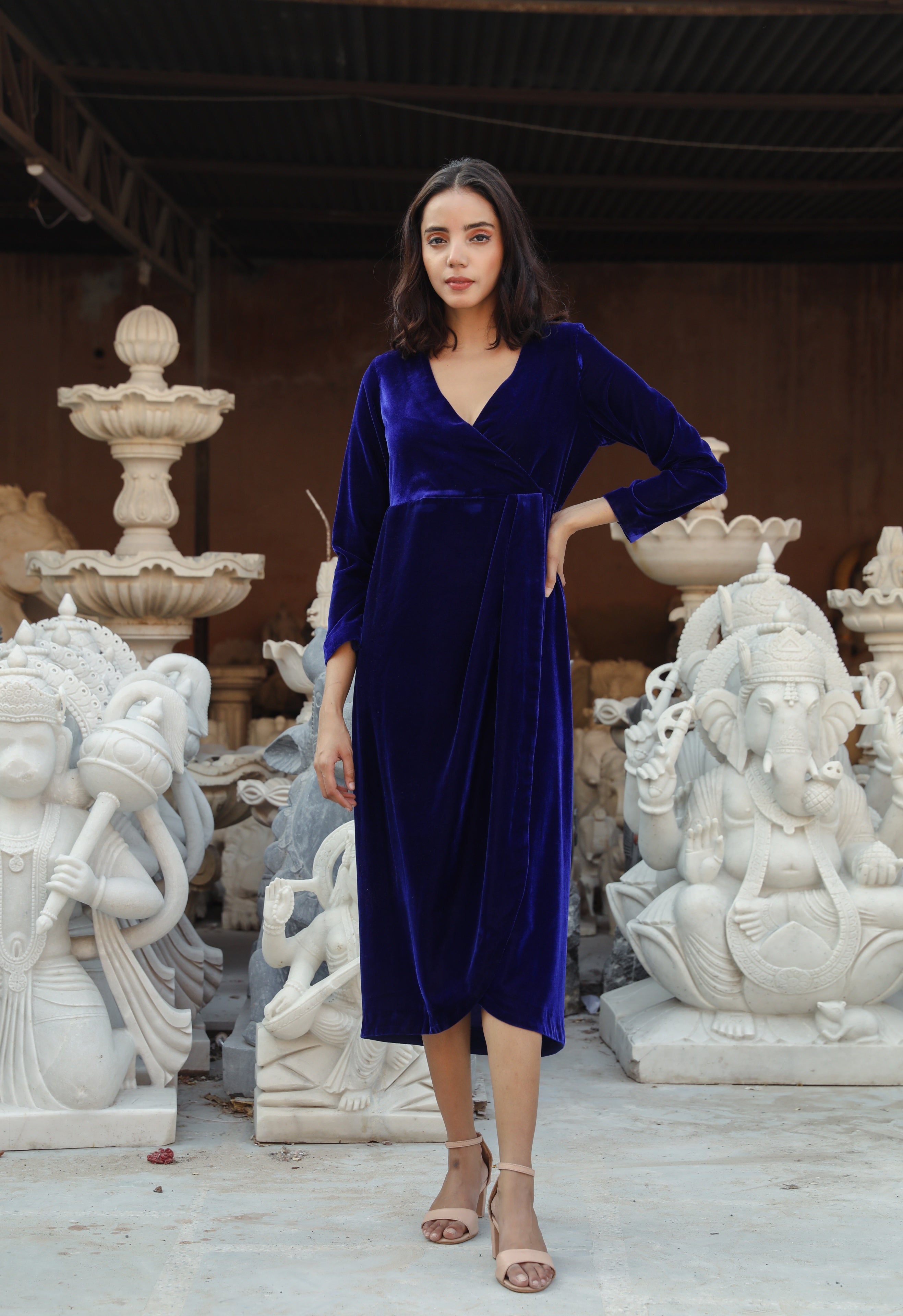 Kalki Blue Dress Gulabo Jaipur