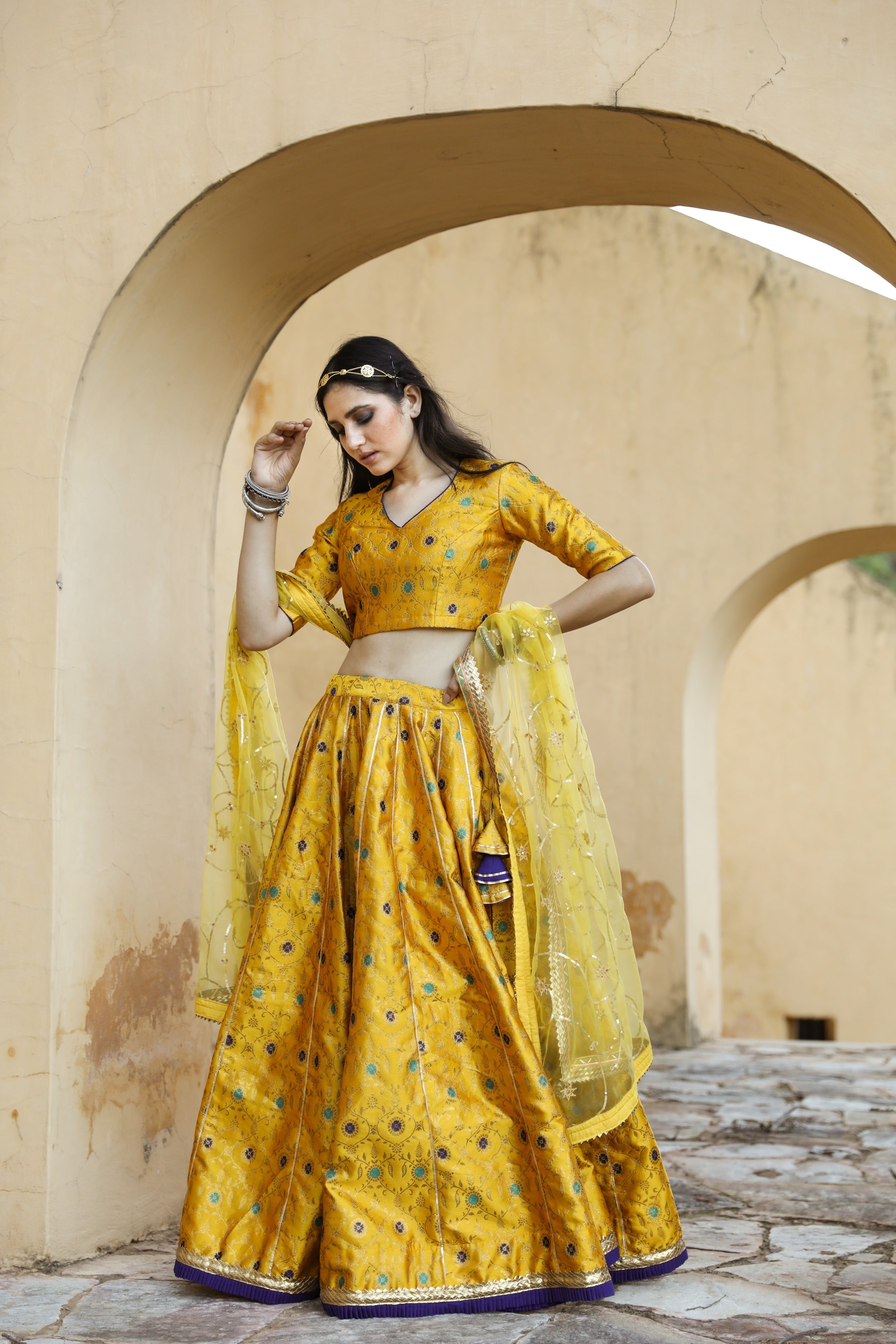 Kashika Kapoor In Aisha Yellow Lehenga Set Gulabo Jaipur