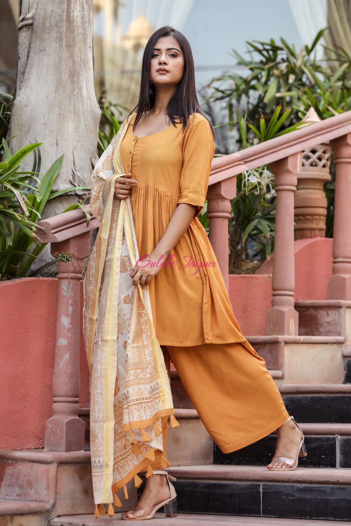 Leela Mustard Set Gulabo Jaipur