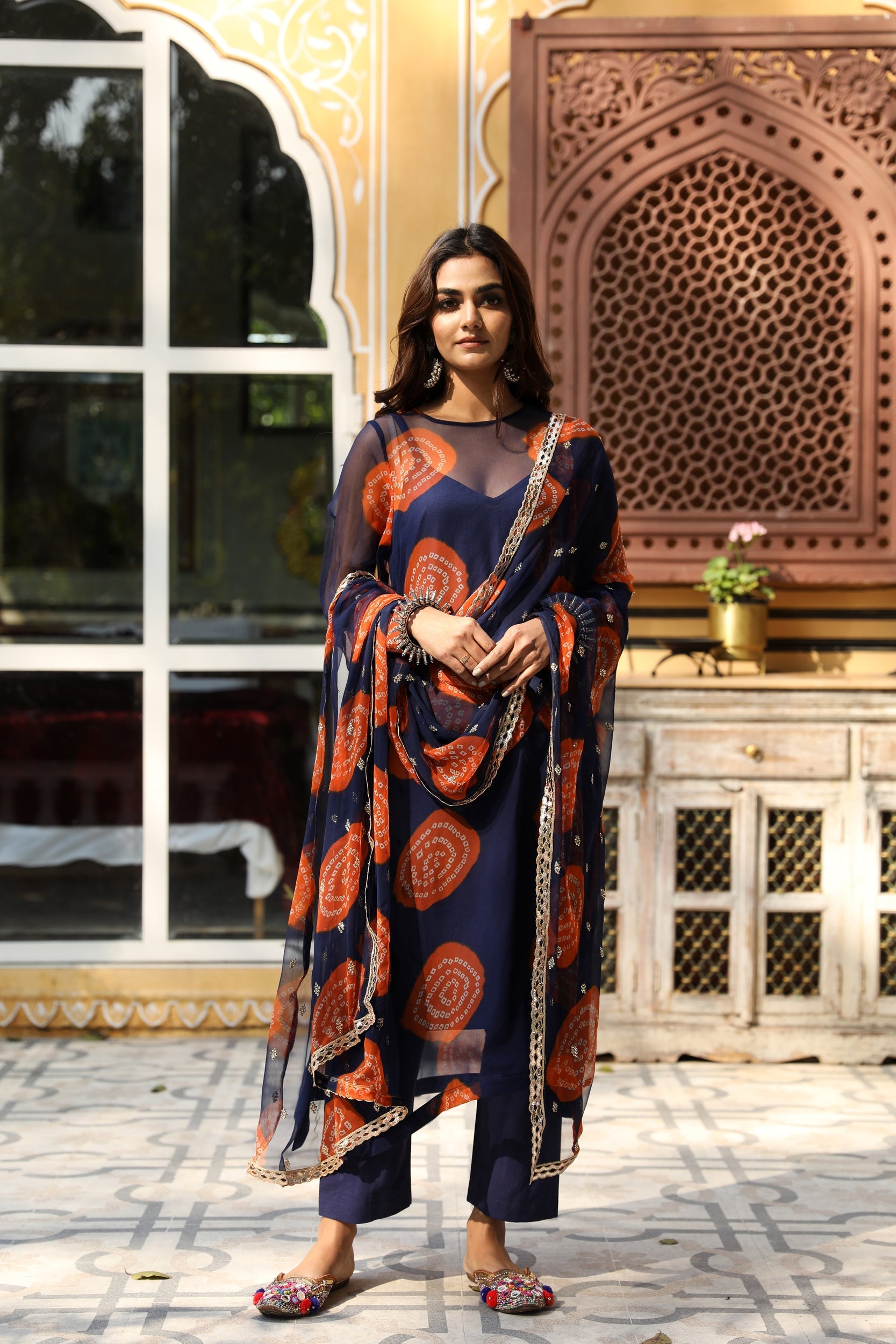 MINAL BLUE SET Gulabo Jaipur