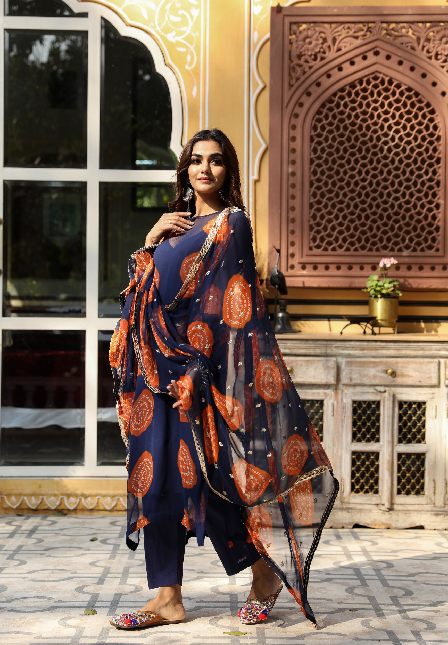 MINAL BLUE SET Gulabo Jaipur