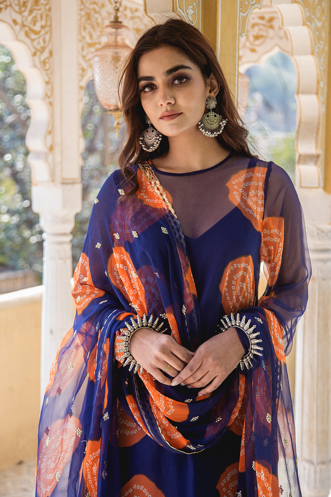 MINAL BLUE SET Gulabo Jaipur