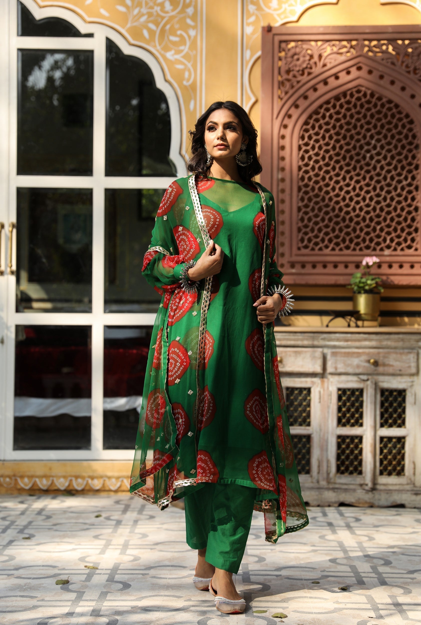 MINAL GREEN SET Gulabo Jaipur