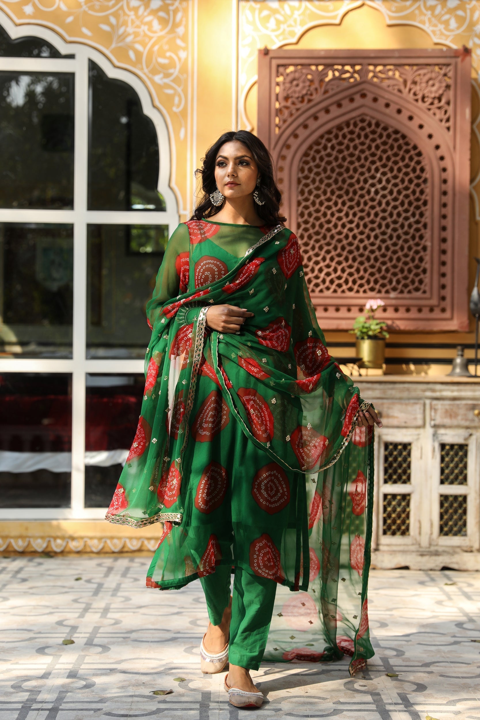 MINAL GREEN SET Gulabo Jaipur