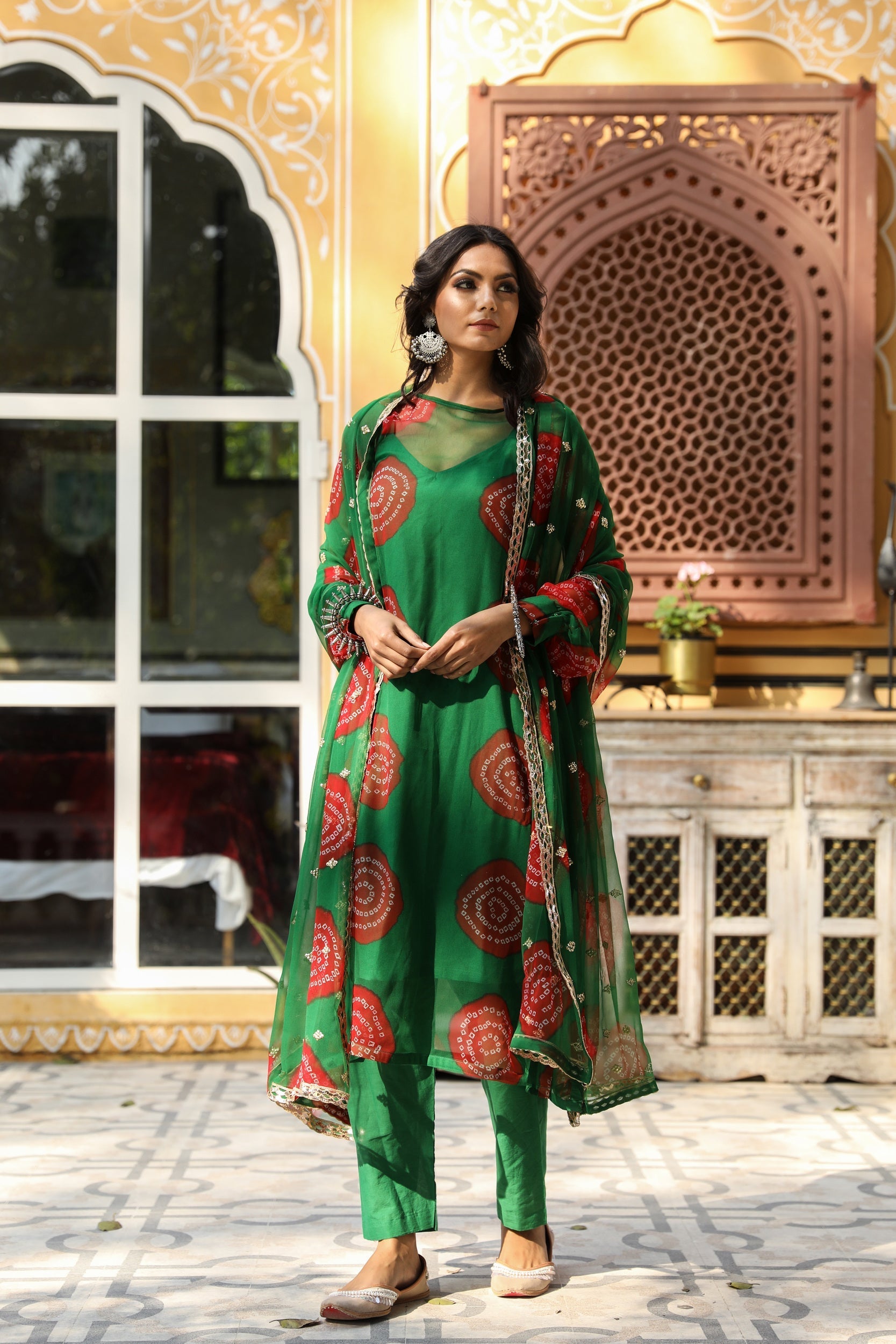 MINAL GREEN SET Gulabo Jaipur