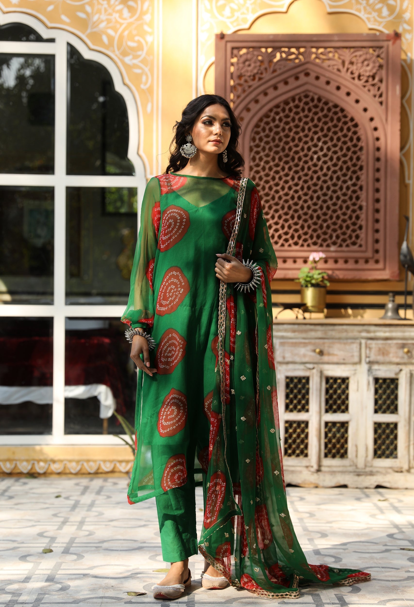 MINAL GREEN SET Gulabo Jaipur