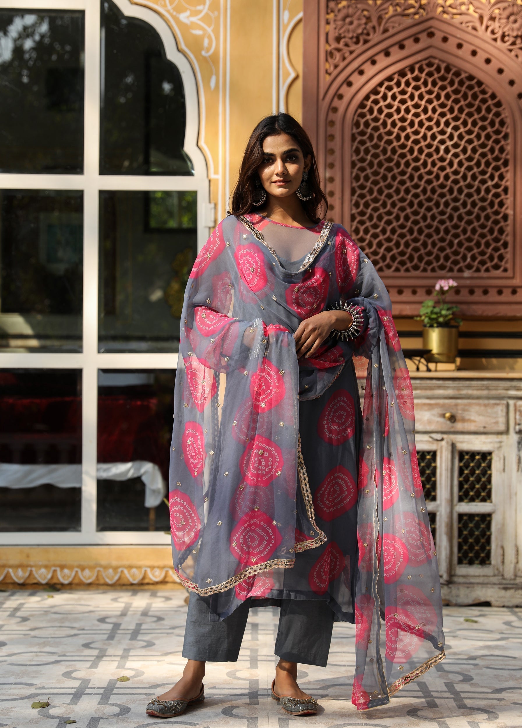 MINAL GREY SET Gulabo Jaipur