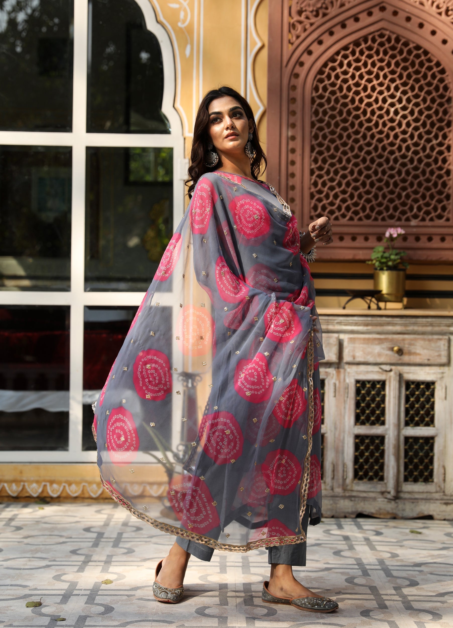 MINAL GREY SET Gulabo Jaipur