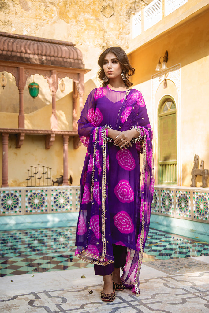 MINAL PURPLE SET Gulabo Jaipur