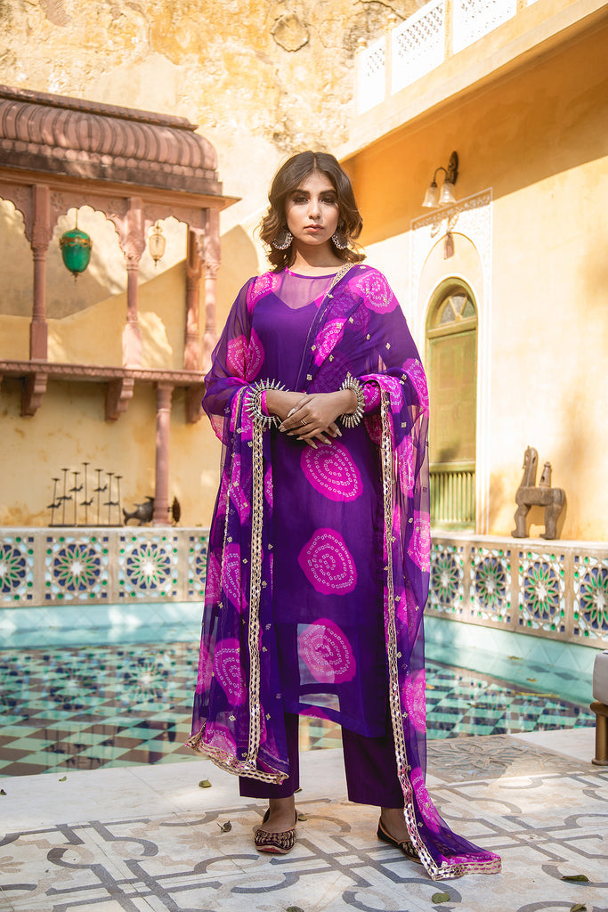 MINAL PURPLE SET Gulabo Jaipur