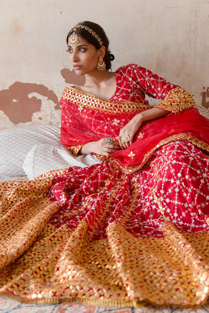 Mallika Red Gown Gulabo Jaipur