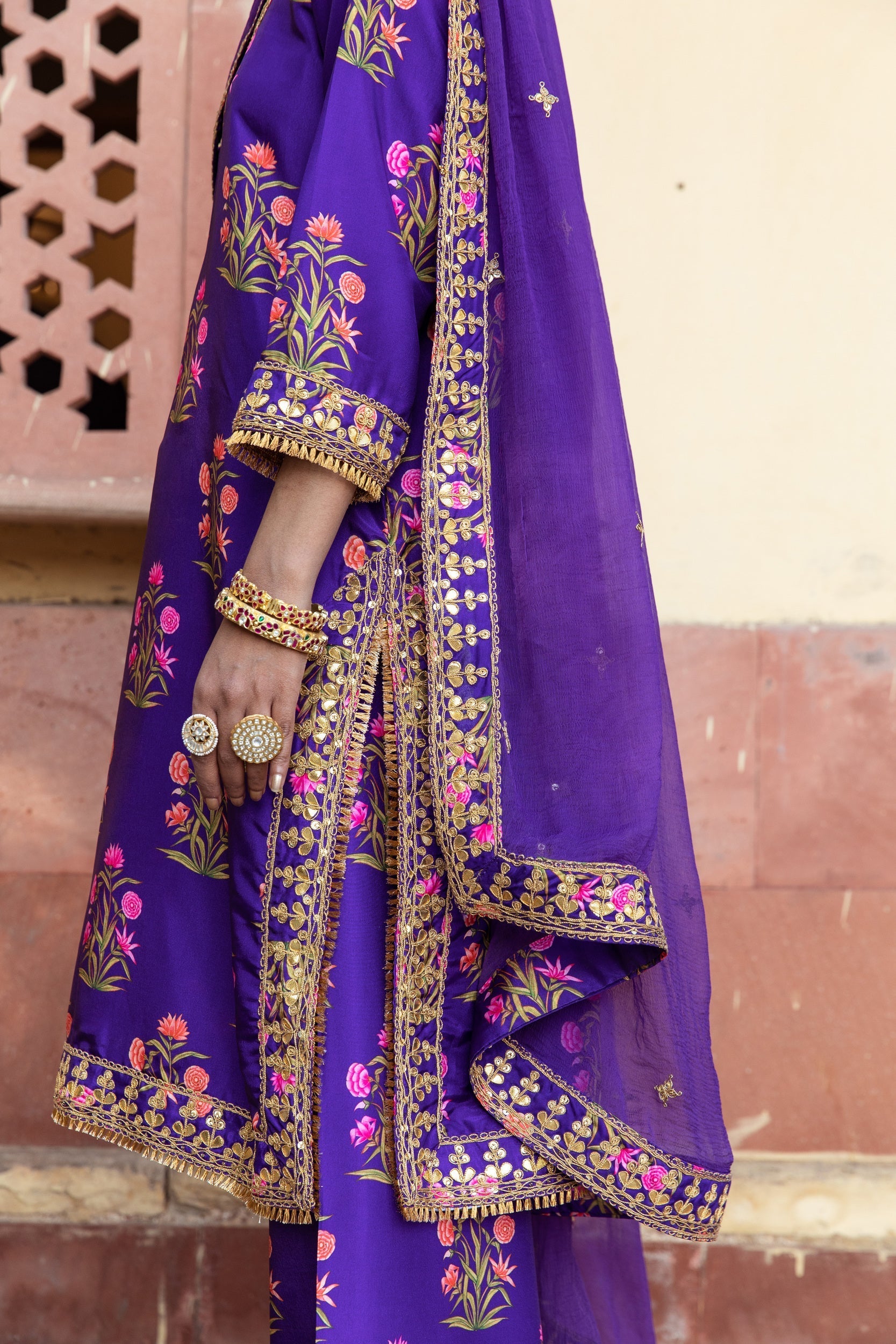 Mehreen Purple Set Gulabo Jaipur