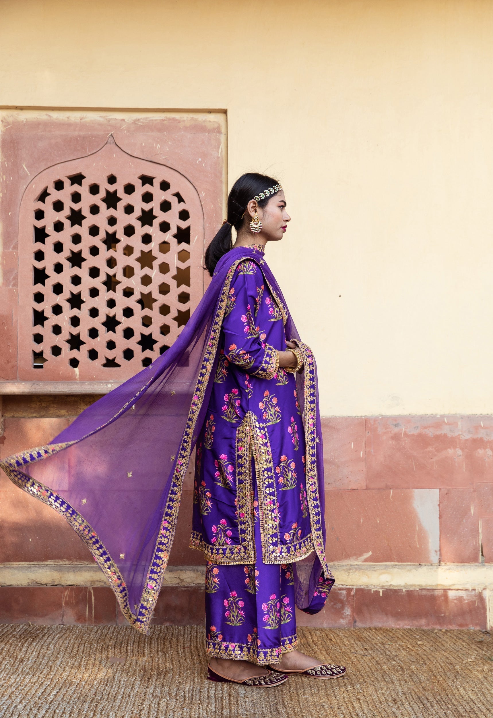 Mehreen Purple Set Gulabo Jaipur