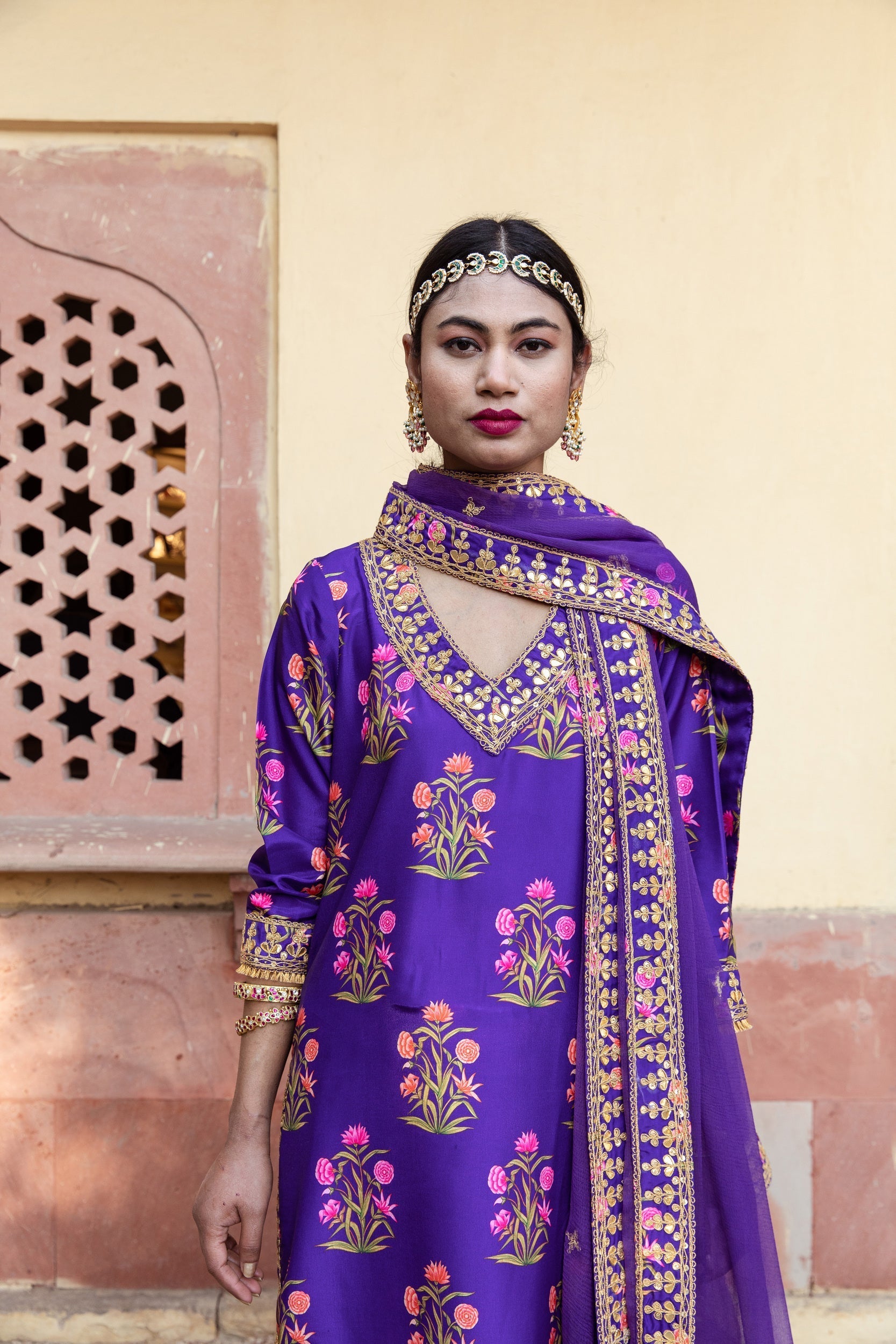 Mehreen Purple Set Gulabo Jaipur