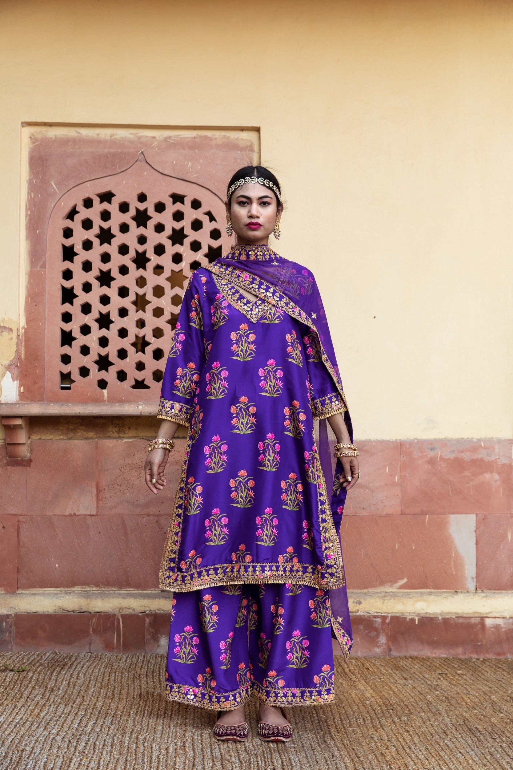 Mehreen Purple Set Gulabo Jaipur