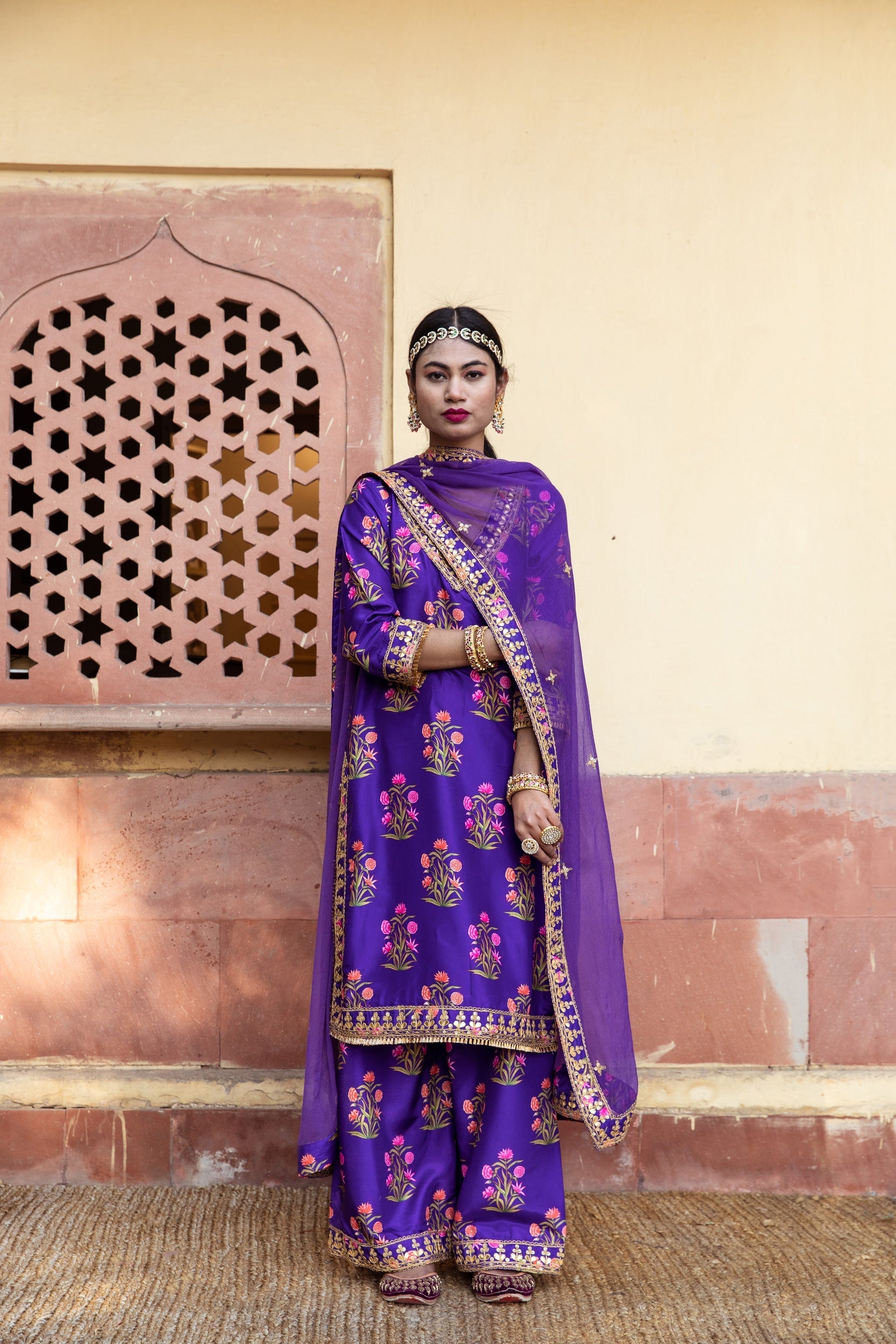 Mehreen Purple Set Gulabo Jaipur