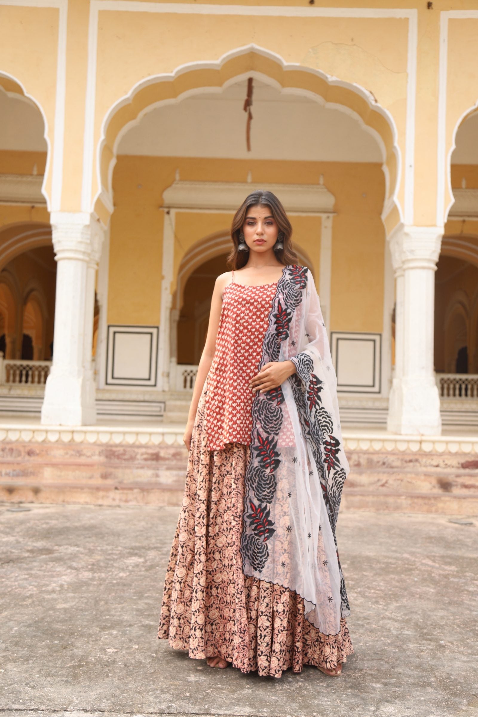 Mira White Lehenga Set Gulabo Jaipur