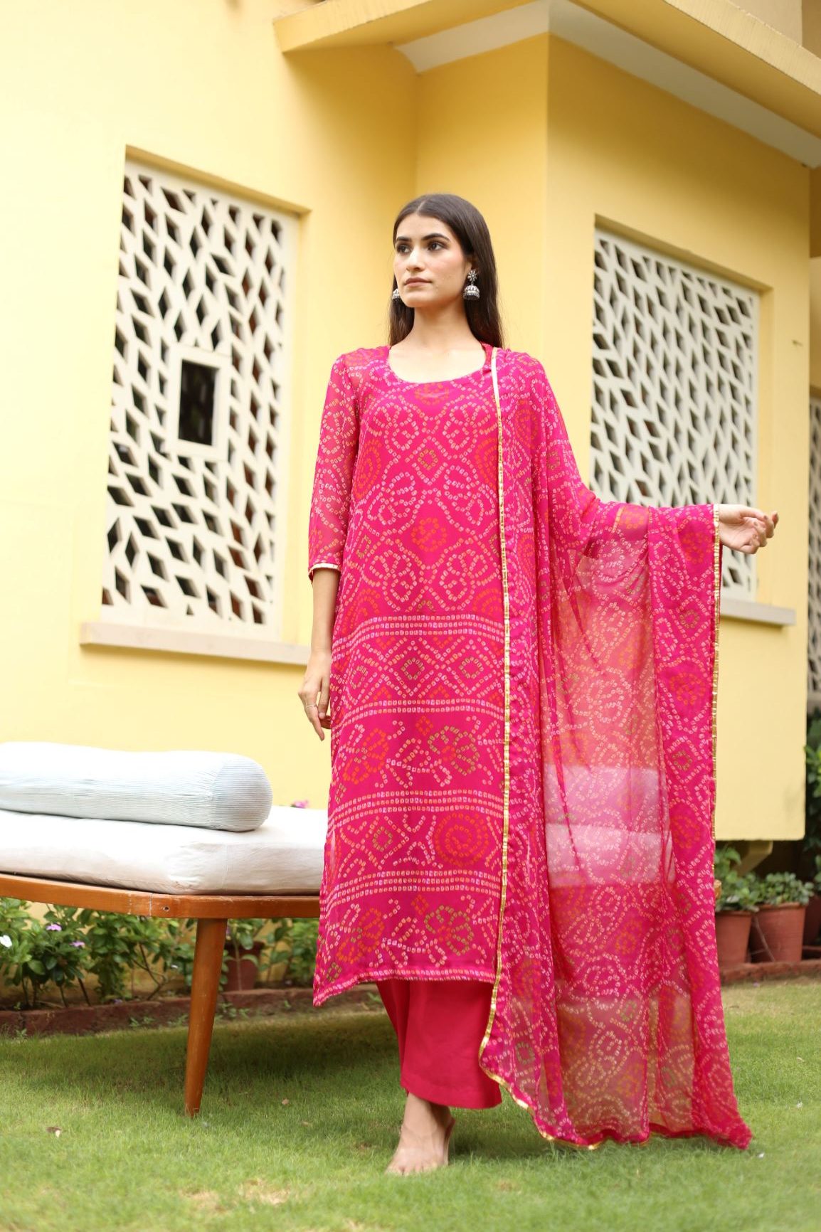 Naaz Pink Straight Set Gulabo Jaipur