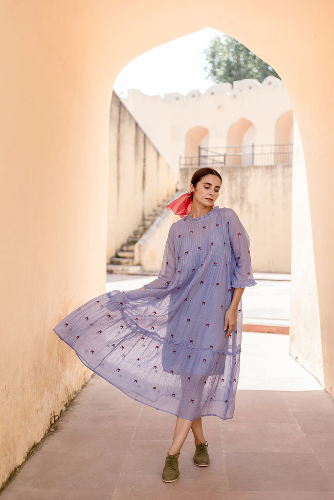 Nayn Aqua Dress Gulabo Jaipur