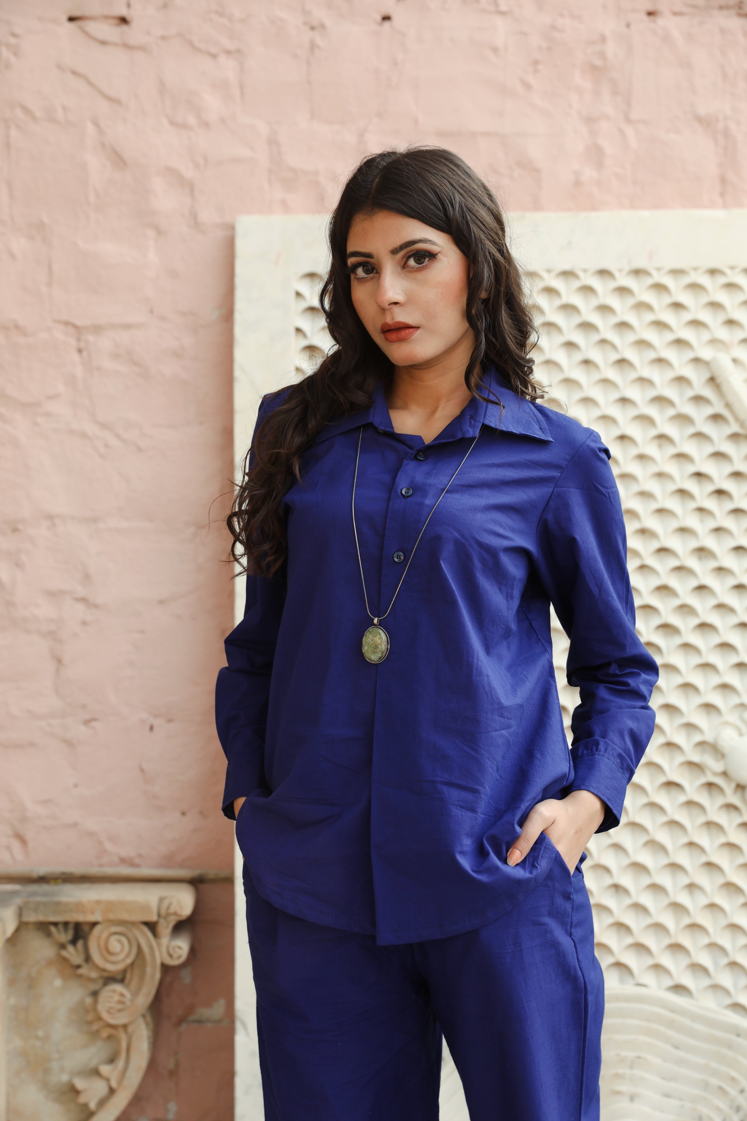 Nia Blue Co-ord Set Gulabo Jaipur