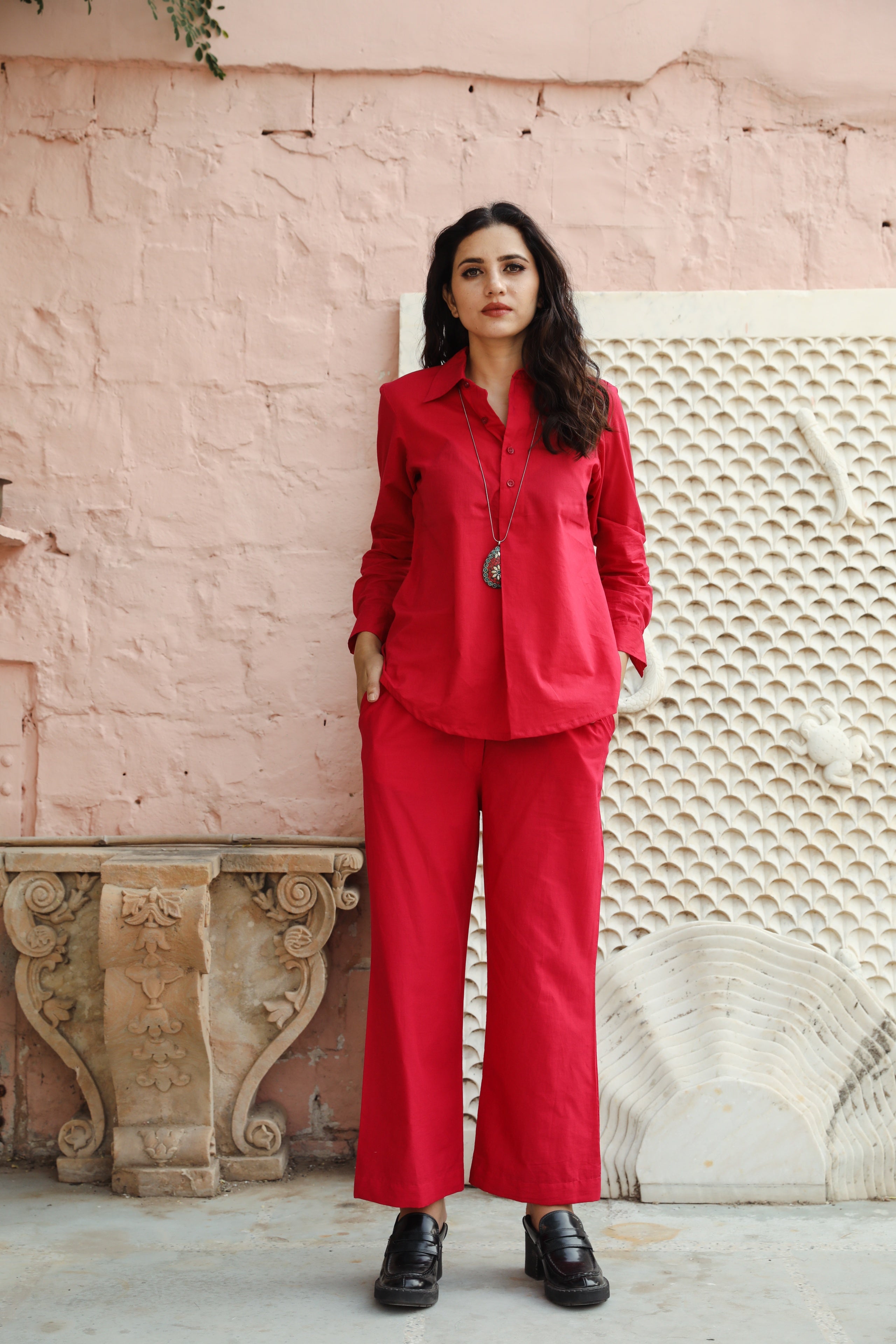 Nia Pink Co-ord Set Gulabo Jaipur