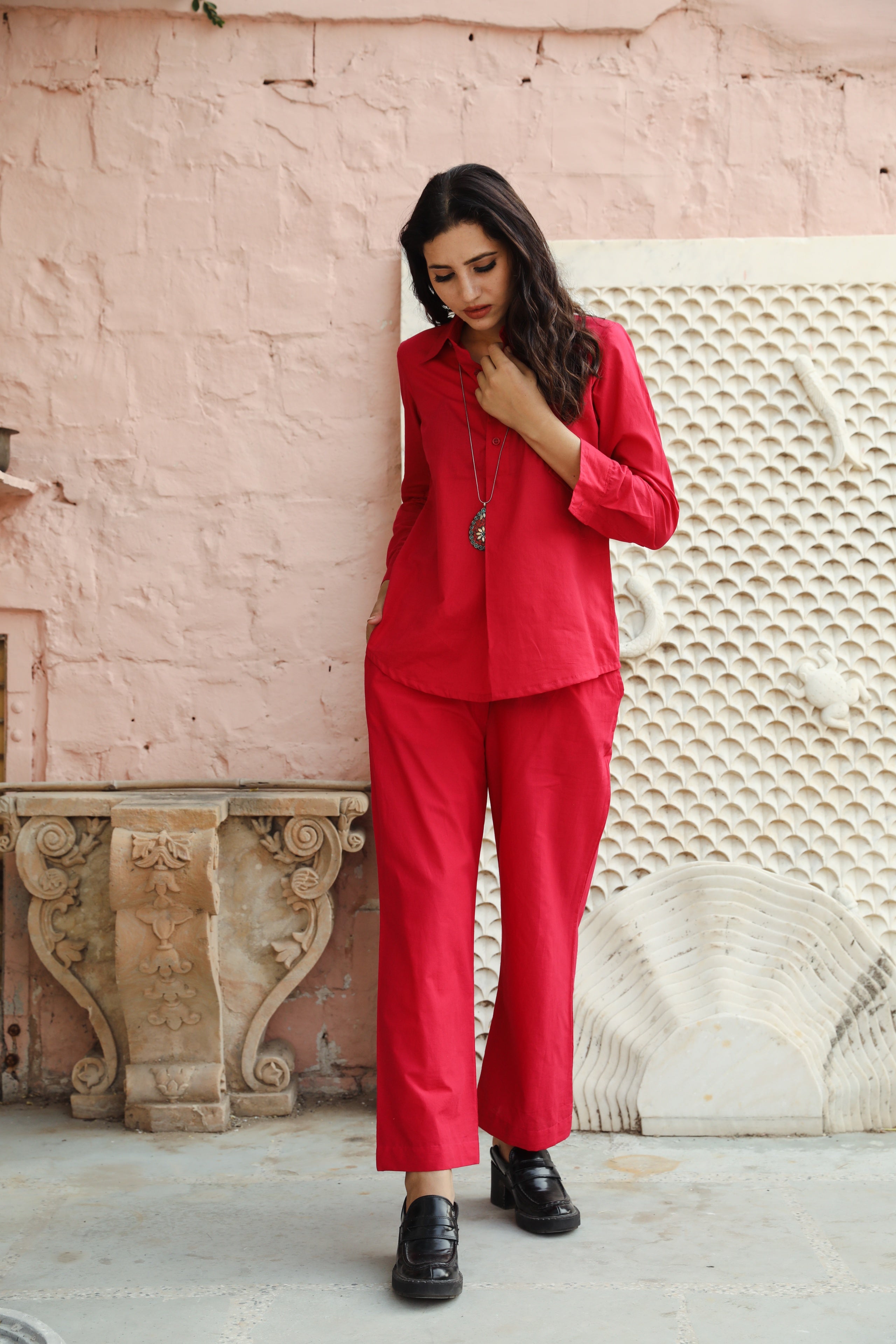 Nia Pink Co-ord Set Gulabo Jaipur