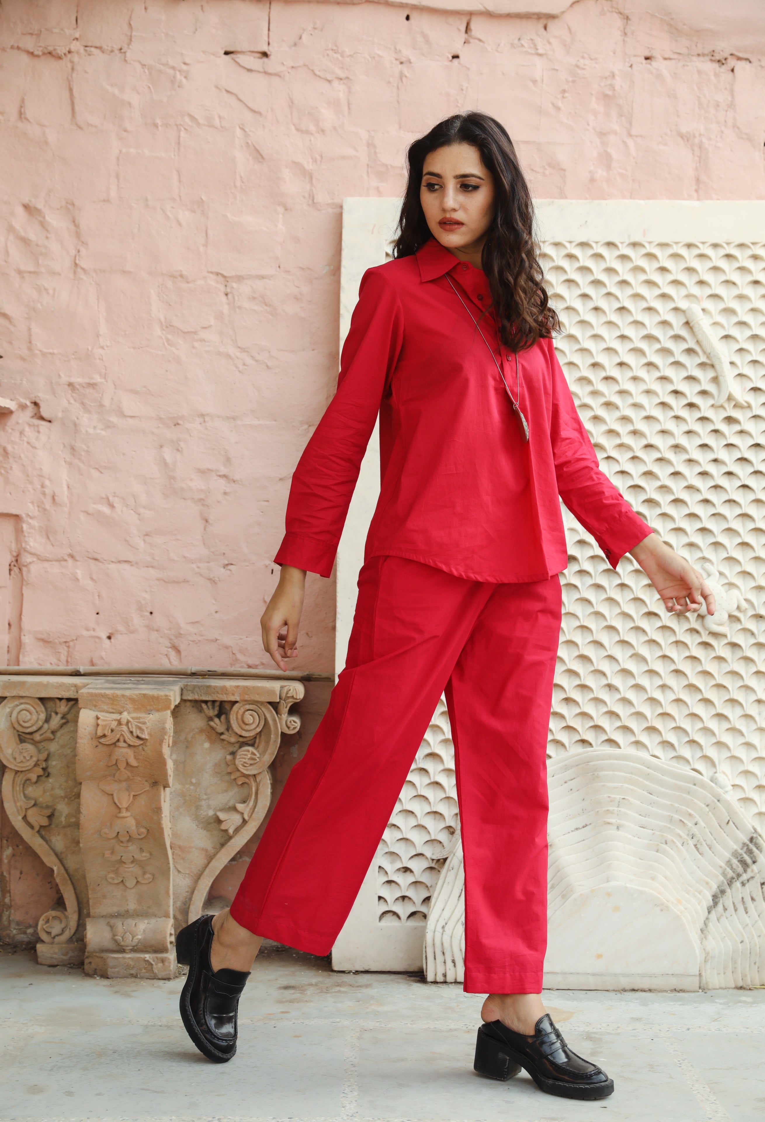 Nia Pink Co-ord Set Gulabo Jaipur