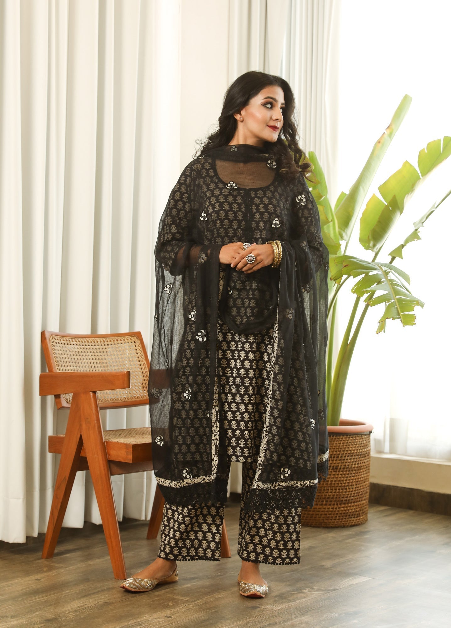 REKHA BLACK SET Gulabo Jaipur