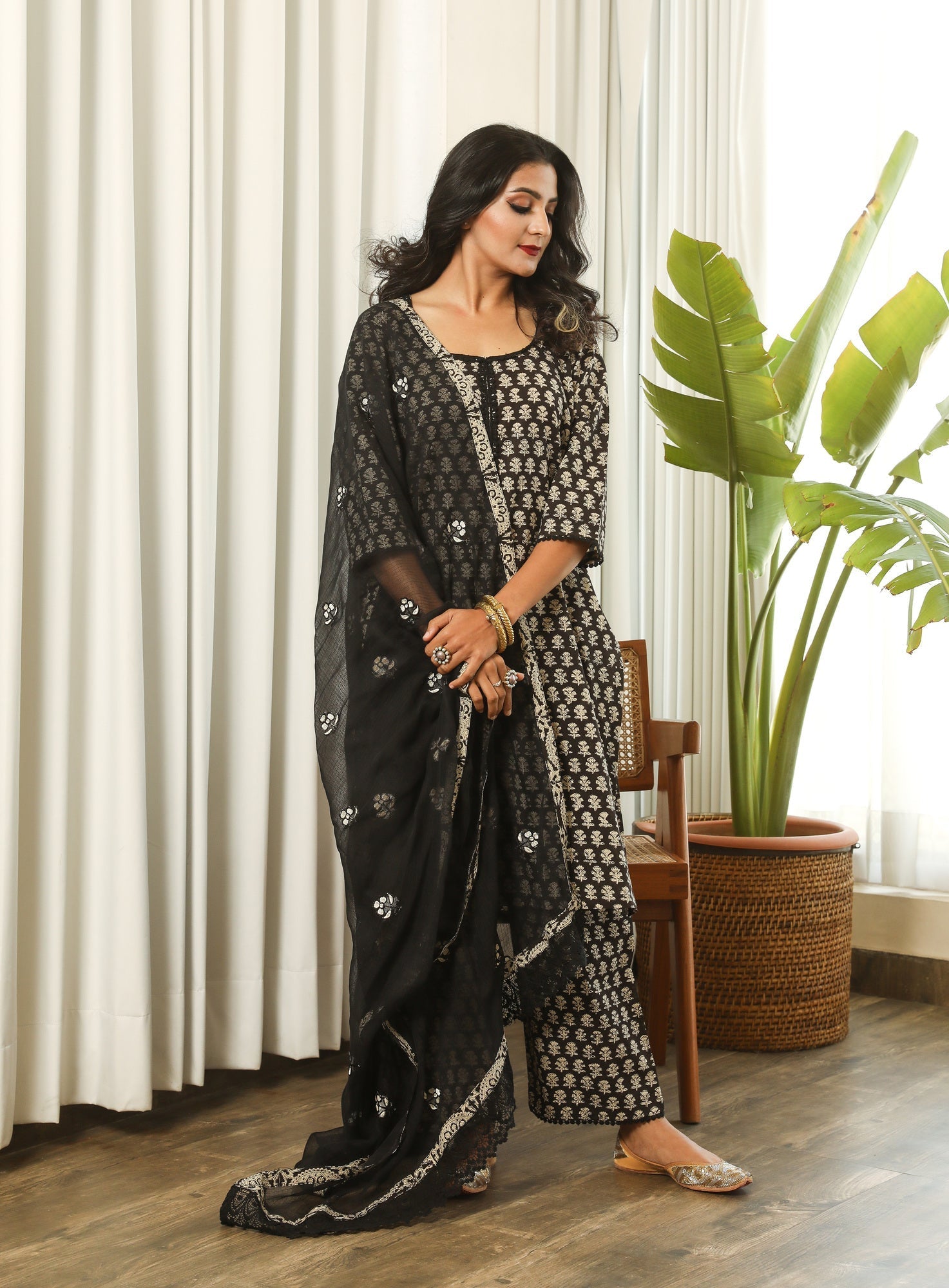 REKHA BLACK SET Gulabo Jaipur