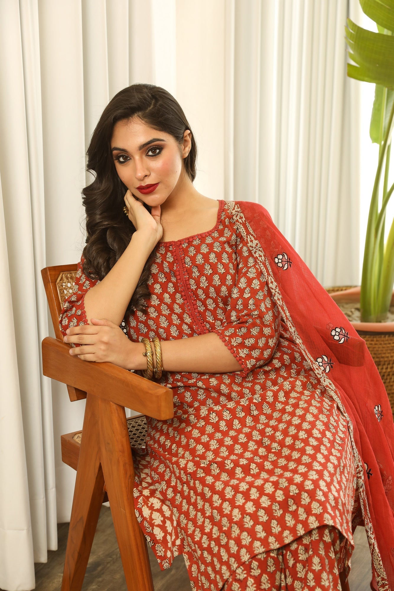 REKHA RED SET Gulabo Jaipur