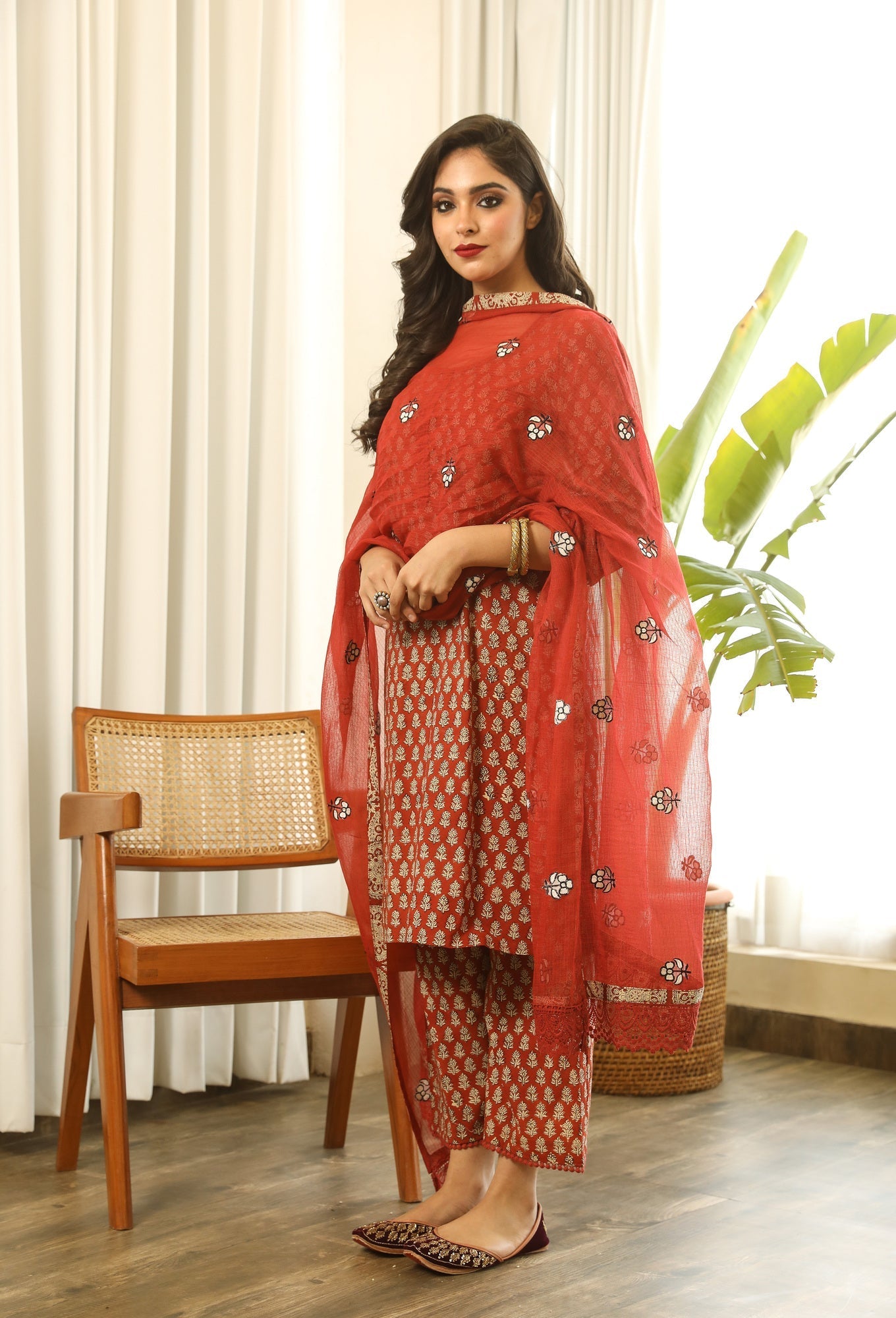 REKHA RED SET Gulabo Jaipur