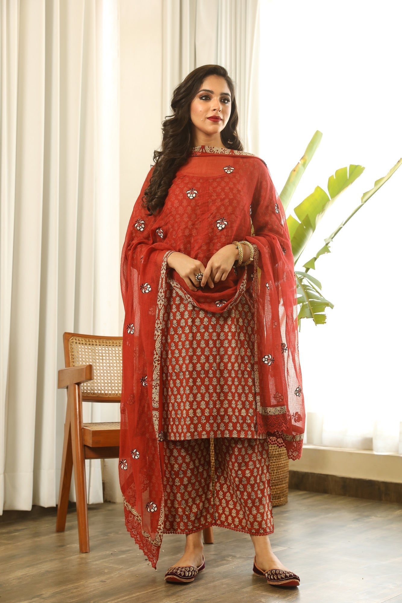 REKHA RED SET Gulabo Jaipur