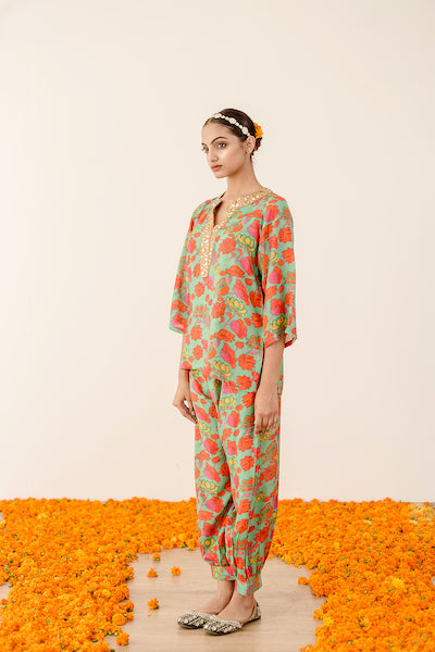 Rain Green Co-ord Set Gulabo Jaipur