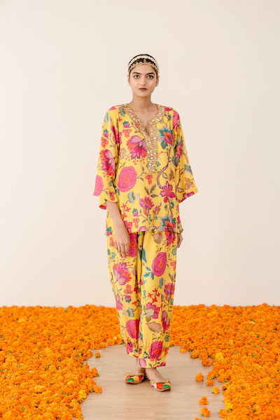 Rain Yellow Co-ord Set Gulabo Jaipur