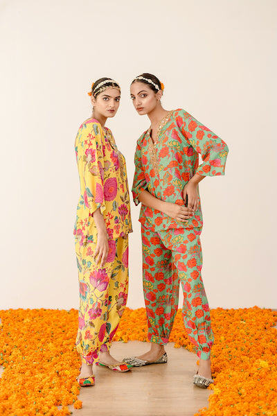 Rain Yellow Co-ord Set Gulabo Jaipur