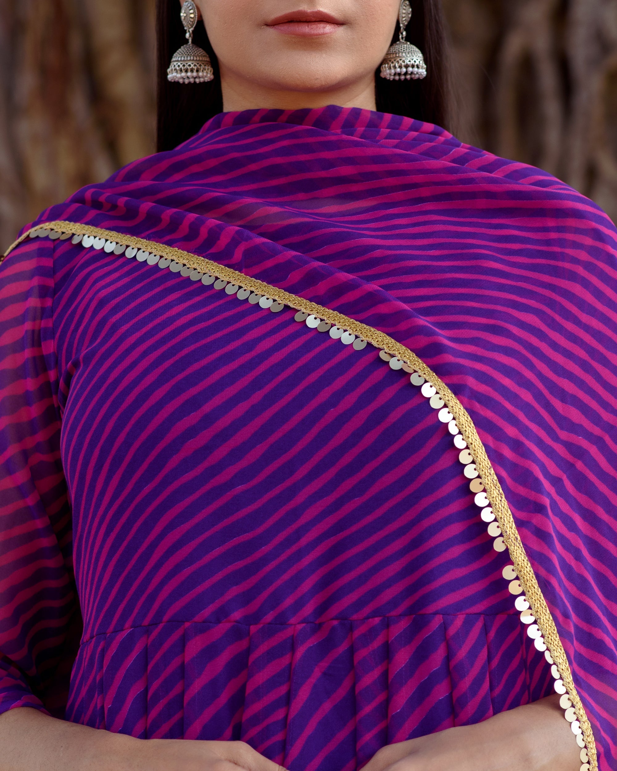 Rang Purple Anarkali Set Gulabo Jaipur