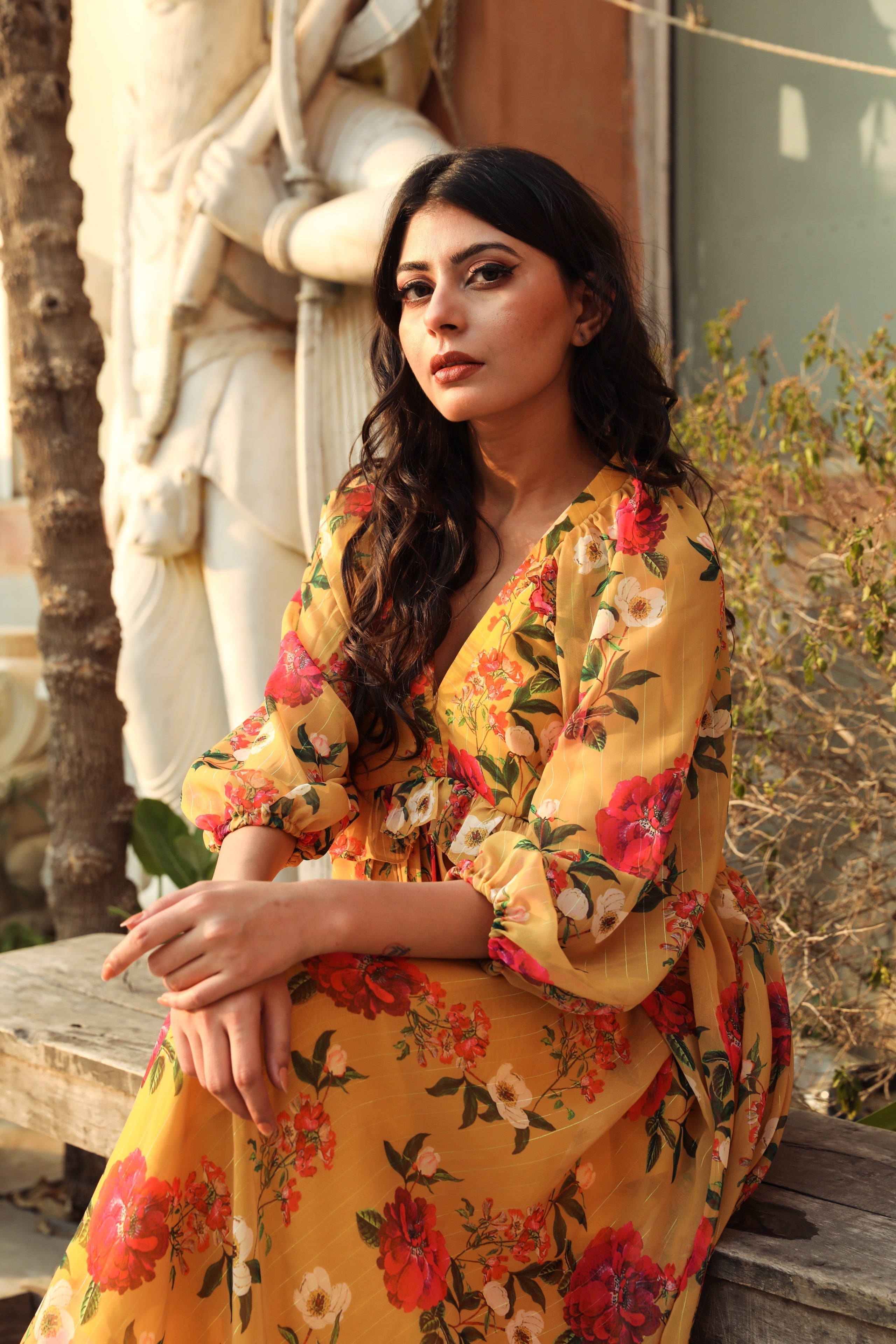 Ruby Yellow Dress Gulabo Jaipur