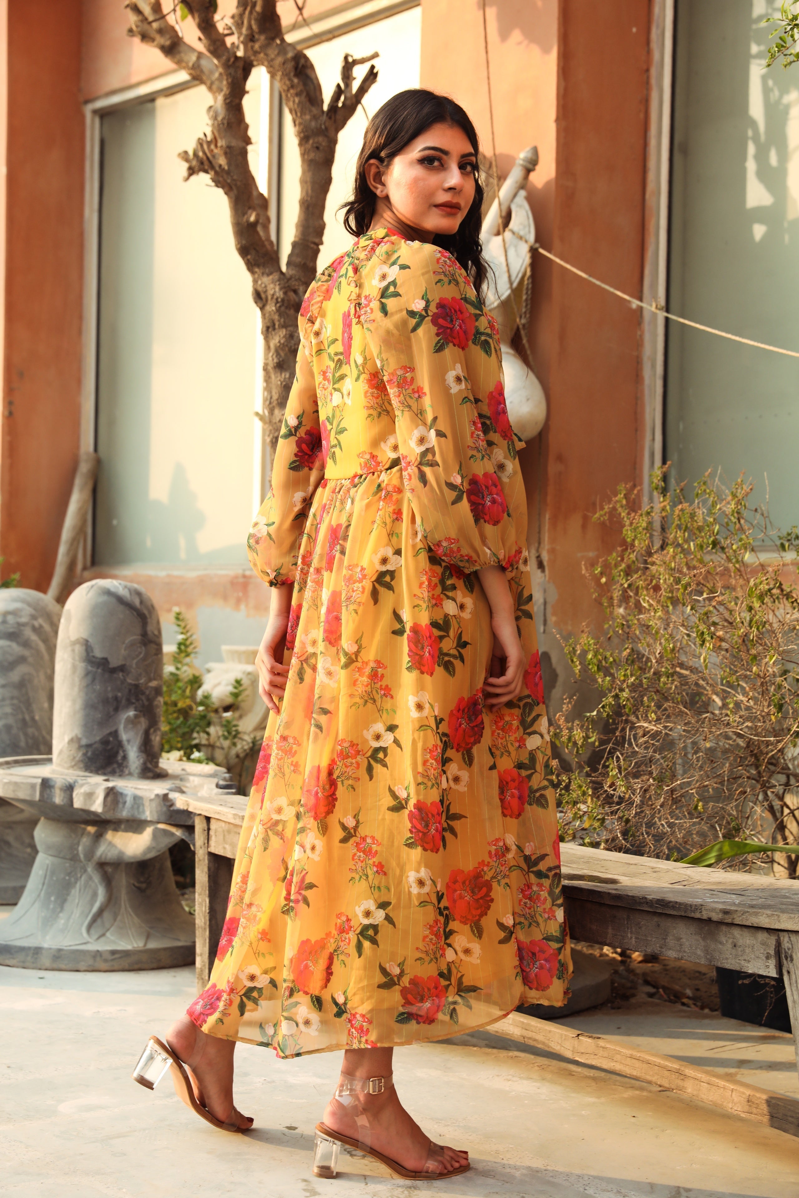 Ruby Yellow Dress Gulabo Jaipur