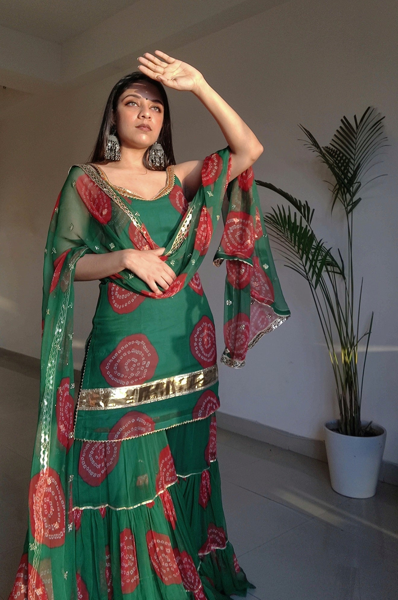 SHINAZ GREEN SET Gulabo Jaipur