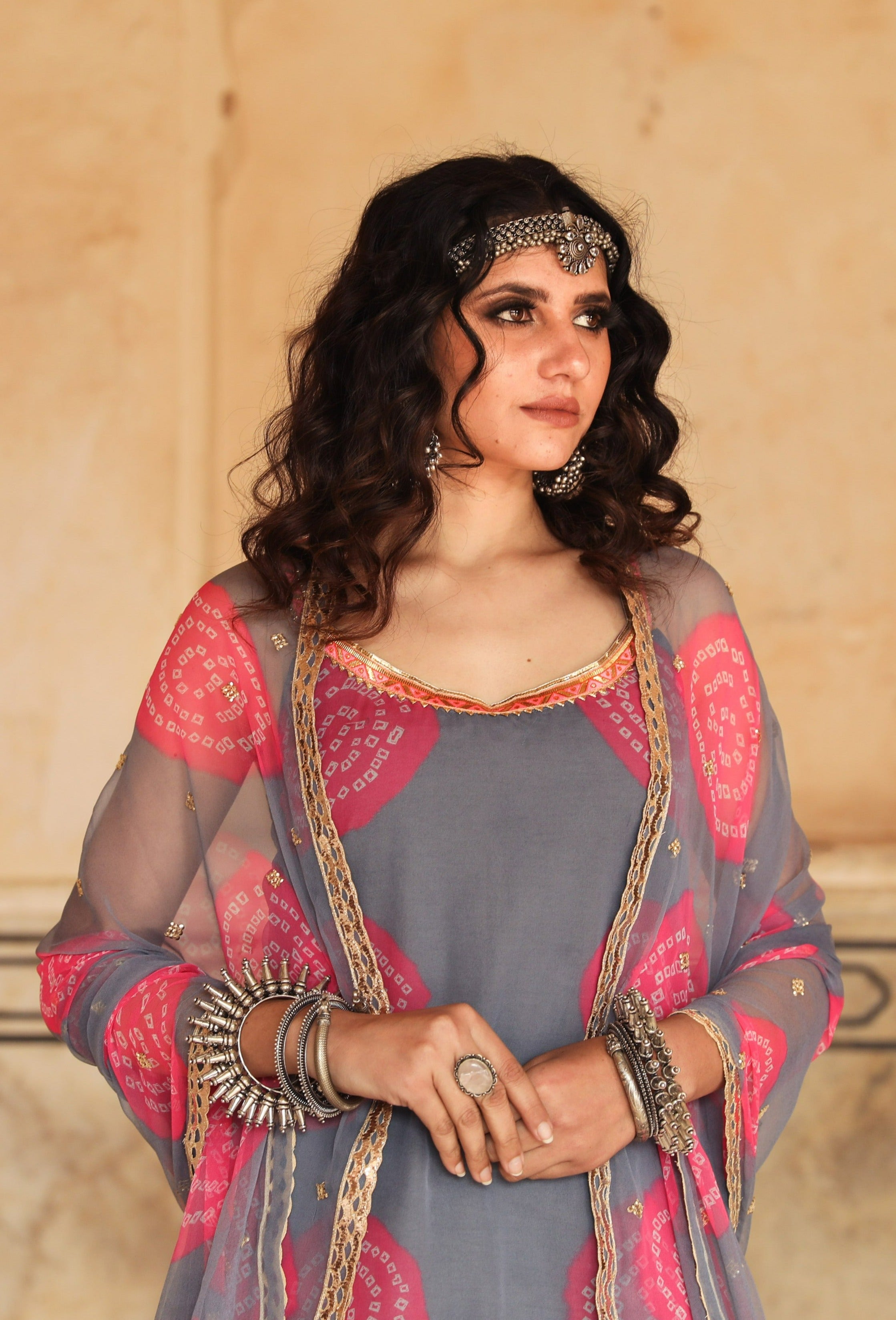 SHINAZ GREY SET Gulabo Jaipur