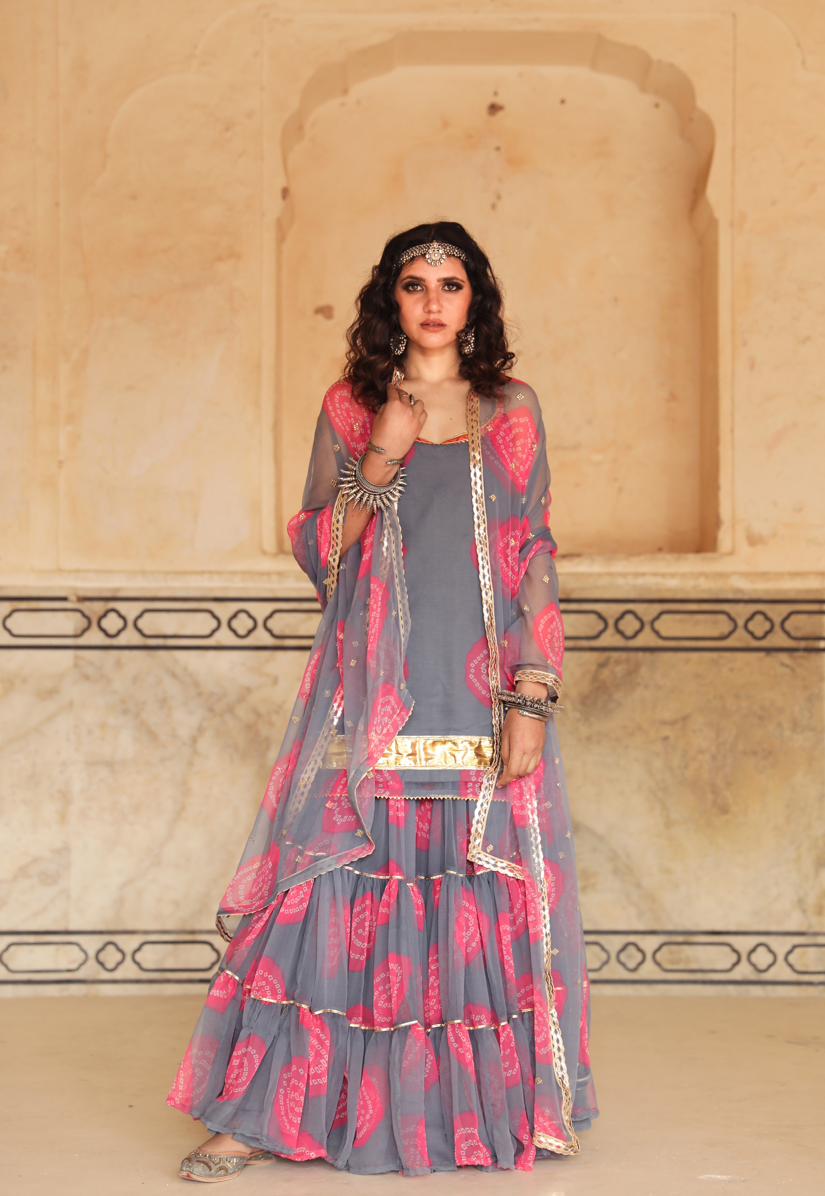 SHINAZ GREY SET Gulabo Jaipur